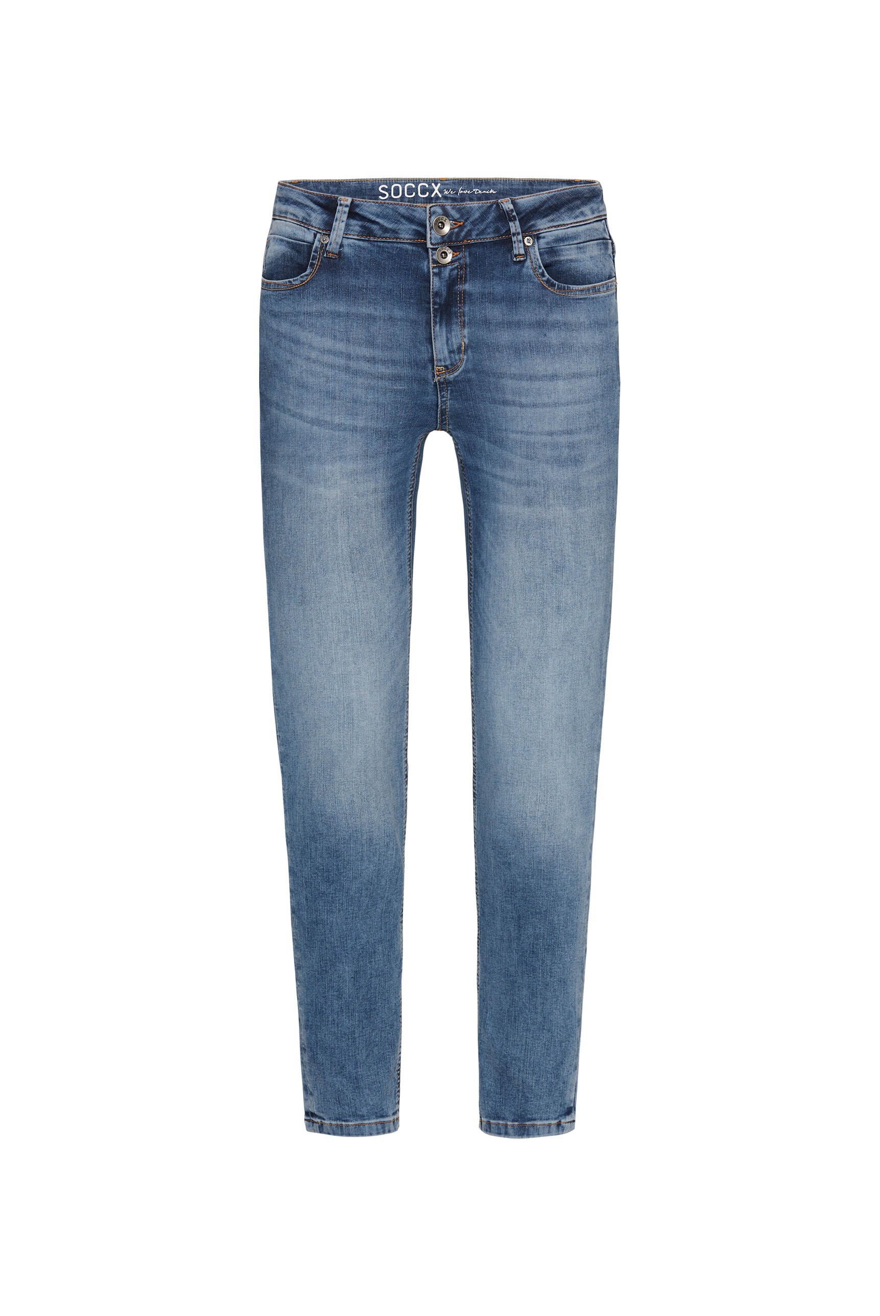 SOCCX Regular-fit-Jeans mit normaler Leibhöhe