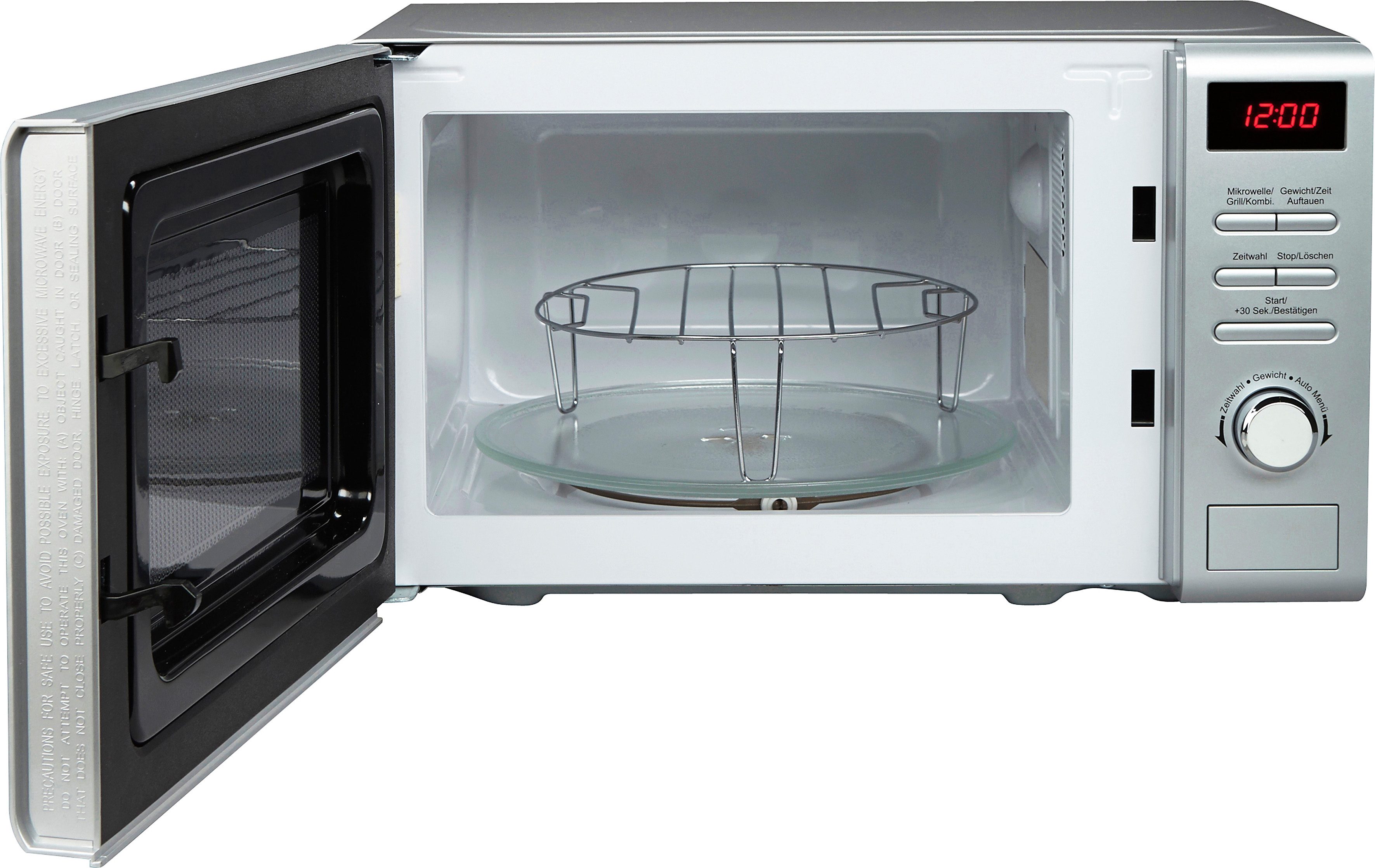 Thumbnail - Hanseatic Mikrowelle "819021" Grill Mikrowelle 700 W Grill, Auftaufunktion, 8 Automatikprogramme