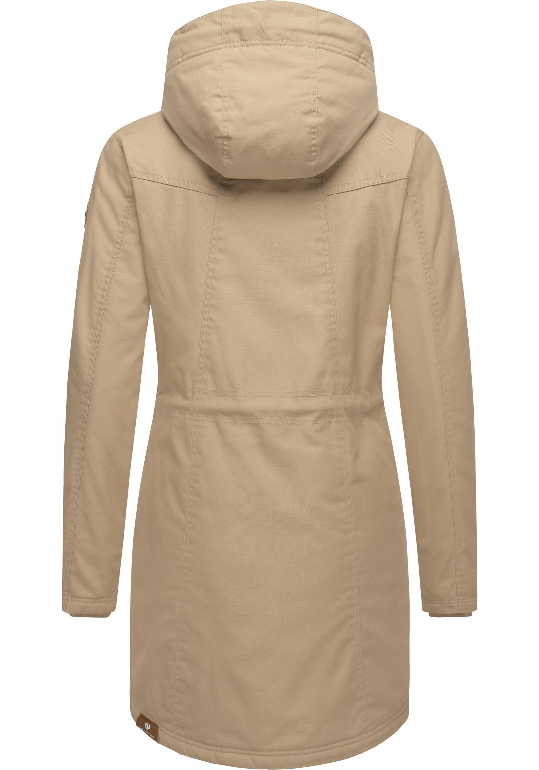 Ragwear Wintermantel »Elsie«, stylischer Winterparka mit Kapuze und Teddyfleece