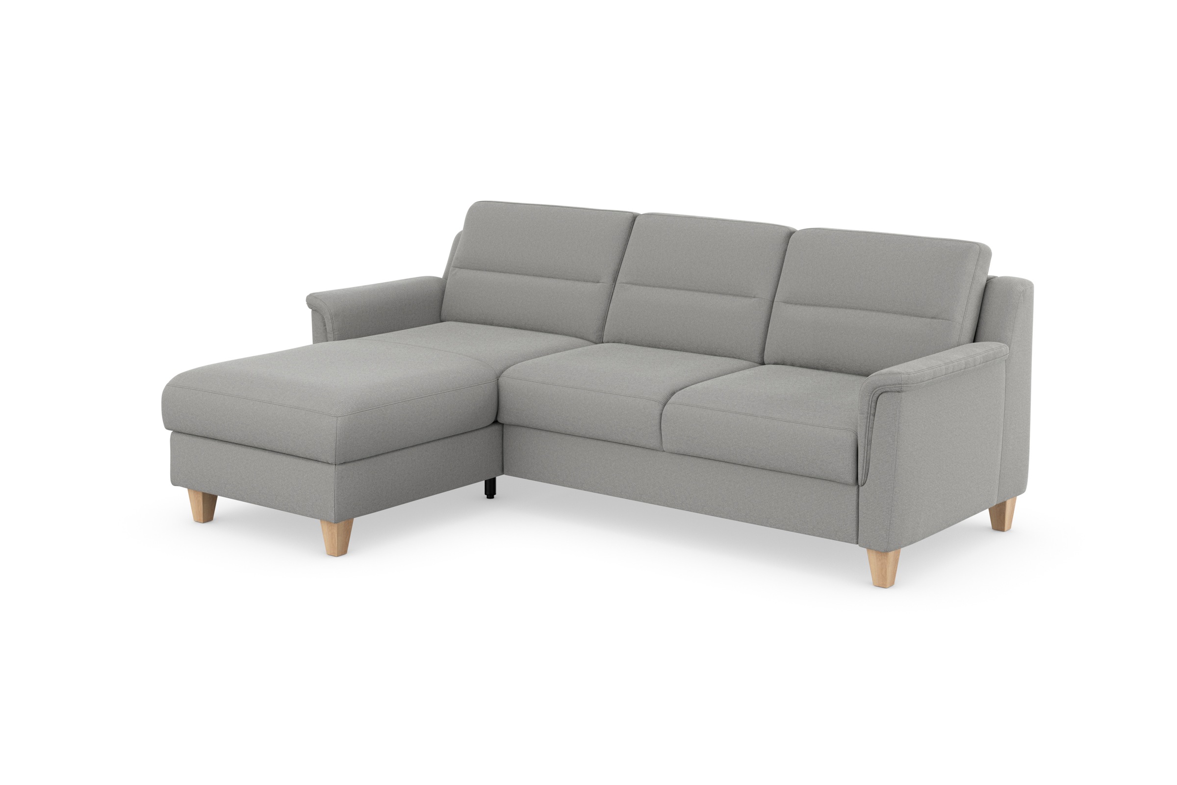 sit&more Ecksofa »Farö L-Form«, inklusive Federkern, wahlweise mit Bettfunktion und Bettkasten