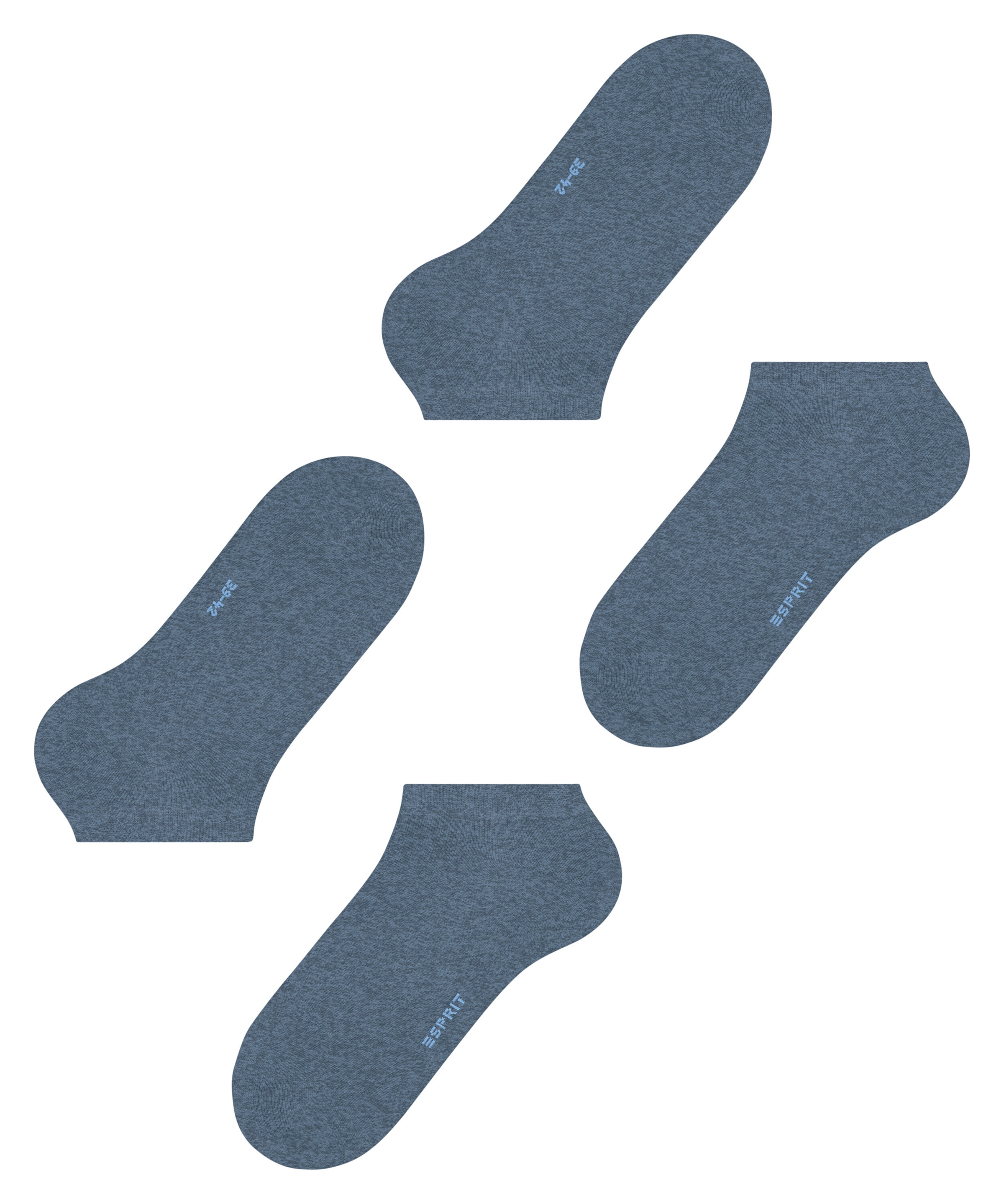 Esprit Sneakersocken »Basic Uni« 2 Paar,  weich, uni Socken, schmales Bündchen