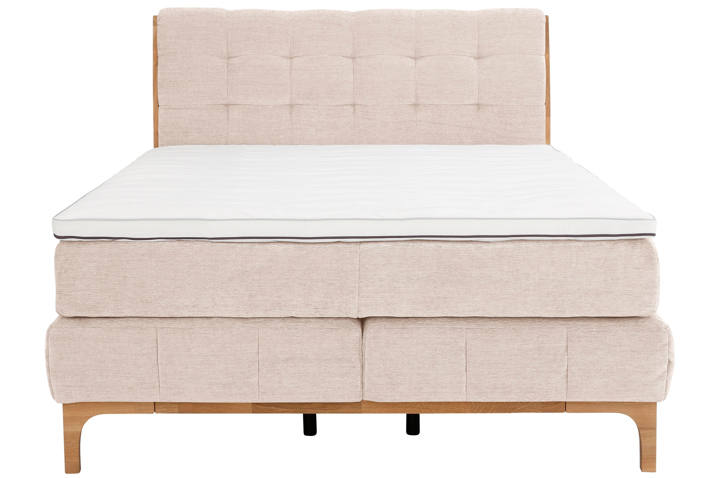 OTTO products Boxspringbett »Jelle«, (5 St.), zertifizierte, recycelte Bezugsstoffe, verschiedene Ausführungen