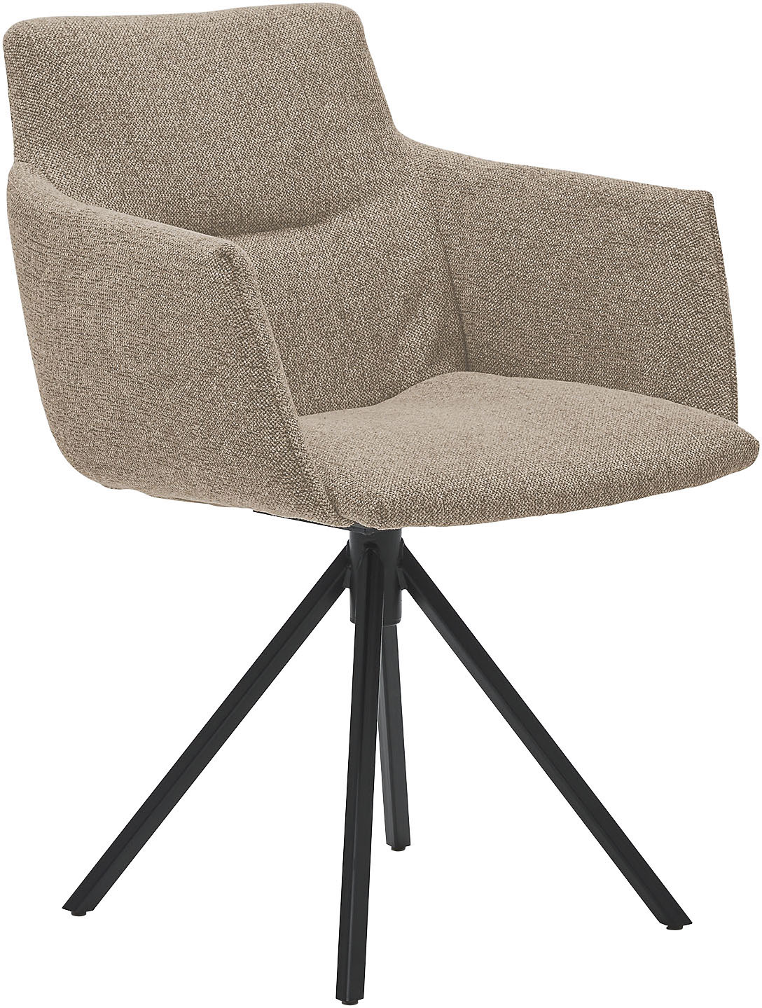Musterring Polsterstuhl "JustB SP500" () 1 Stk.mit Armlehne, wahlweise mit Drehfunktion, Stativgestell in schwarz