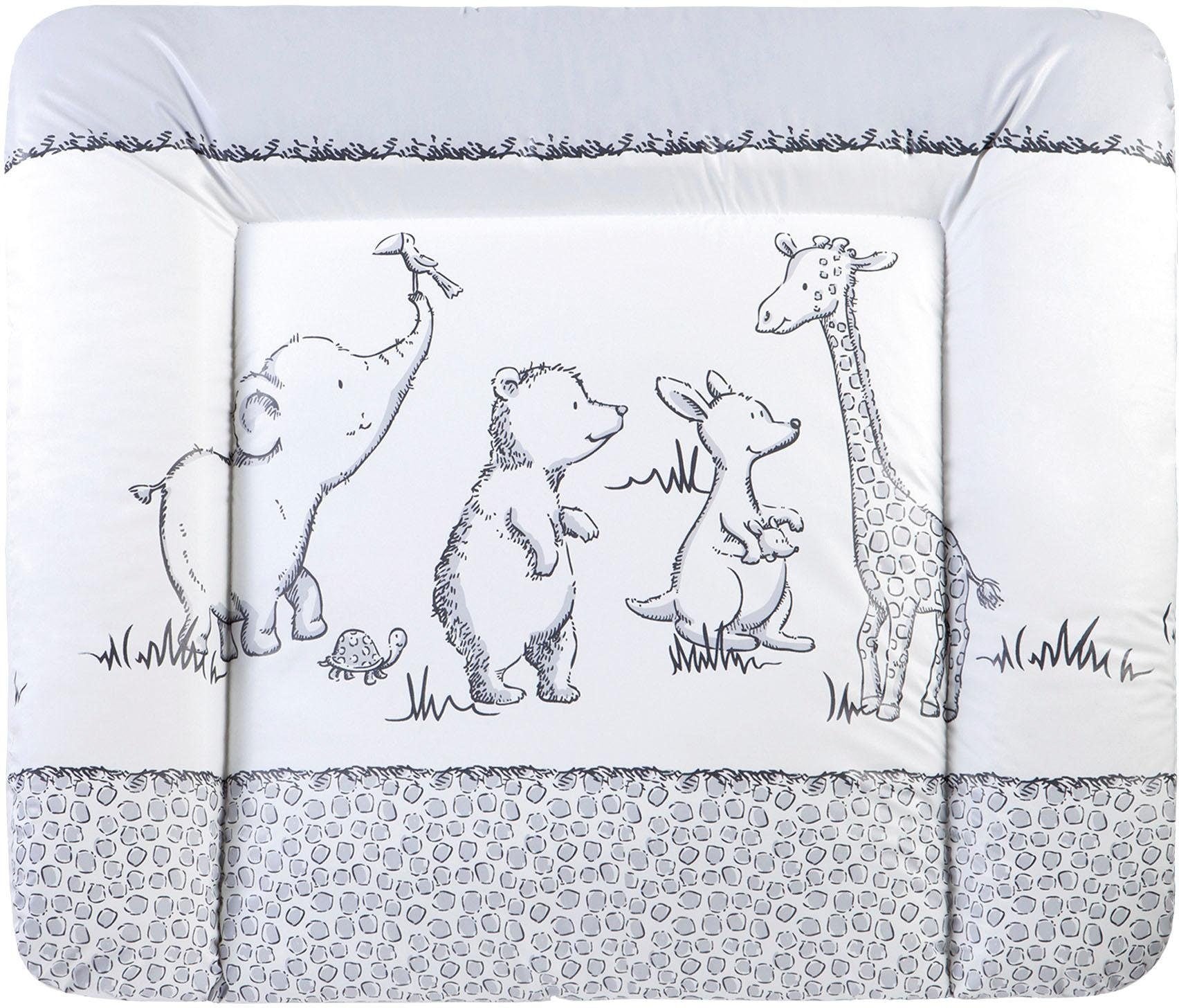 Wickelauflage JULIUS ZÖLLNER, B:85cm L:75cm, weiß, Polyester, Wickelauflagen, "Softy, Safari", Made in Germany