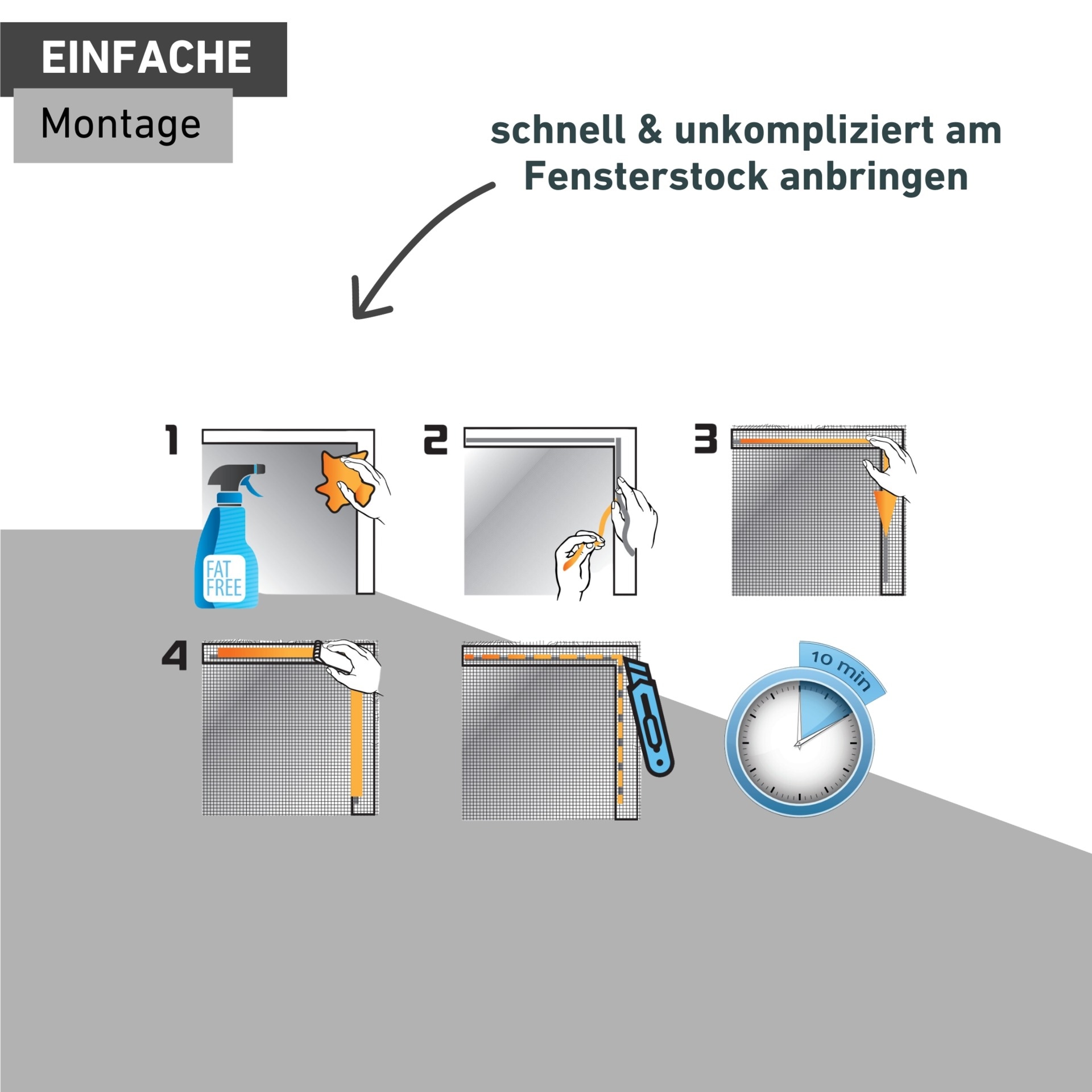 Windhager Klett-Klebeband »für Fliegengitter Plus, selbstklebend« Insektenschutz Zubehör, Befestigungsband für Fliegengitter-Gewebe, 5 m