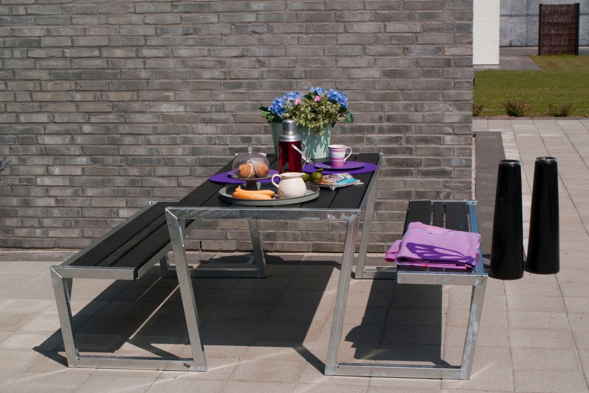 PLUS Garten-Essgruppe »»Zigma« Kombimöbel  mit 2 Rückenlehne« 1 Stk. tlg. 176x198x73/45,5 cm