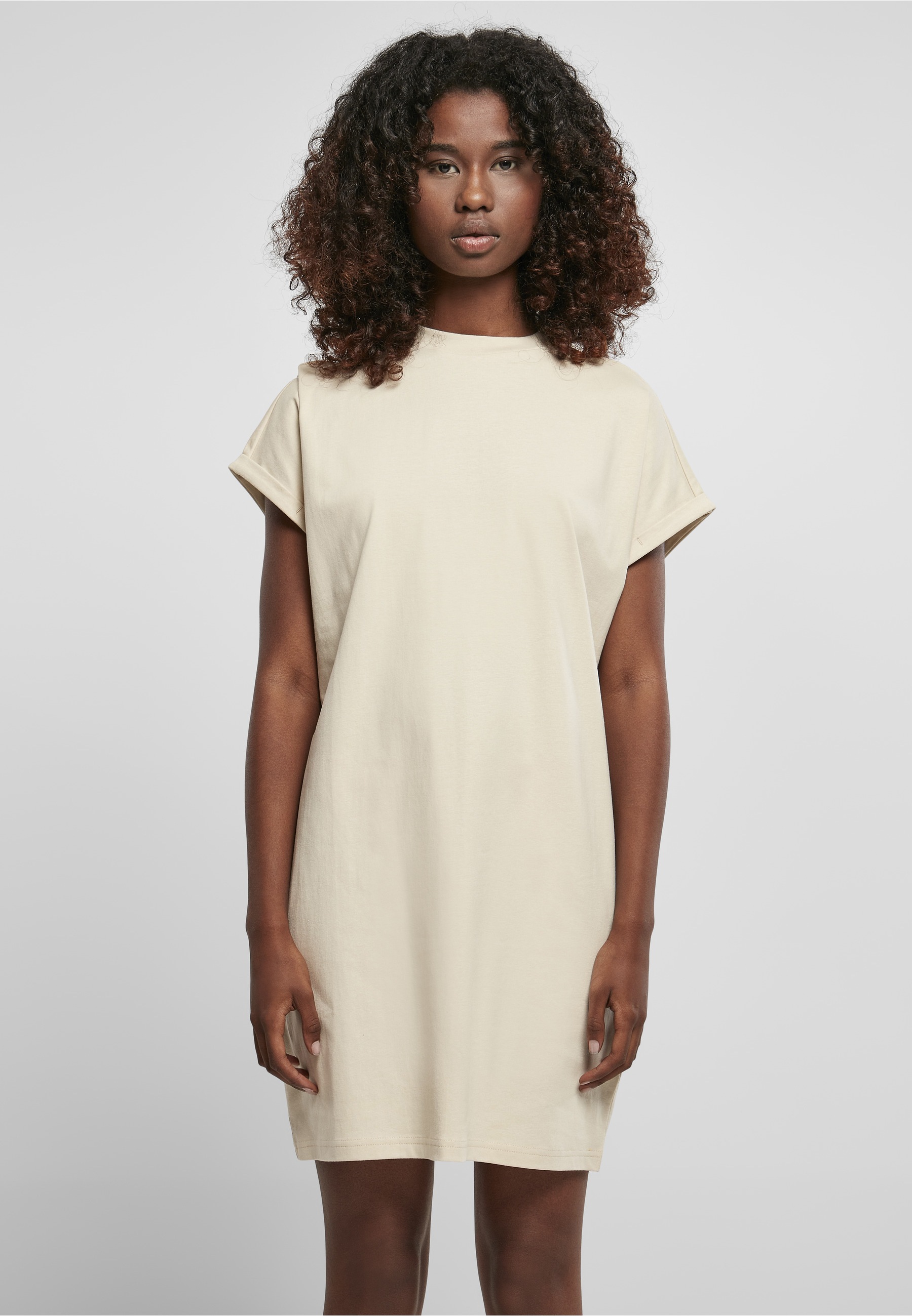 URBAN CLASSICS A-Linien-Kleid »Urban Classics Damen Ladies Rainbow Tee Dress« 1 Stk. tlg.
