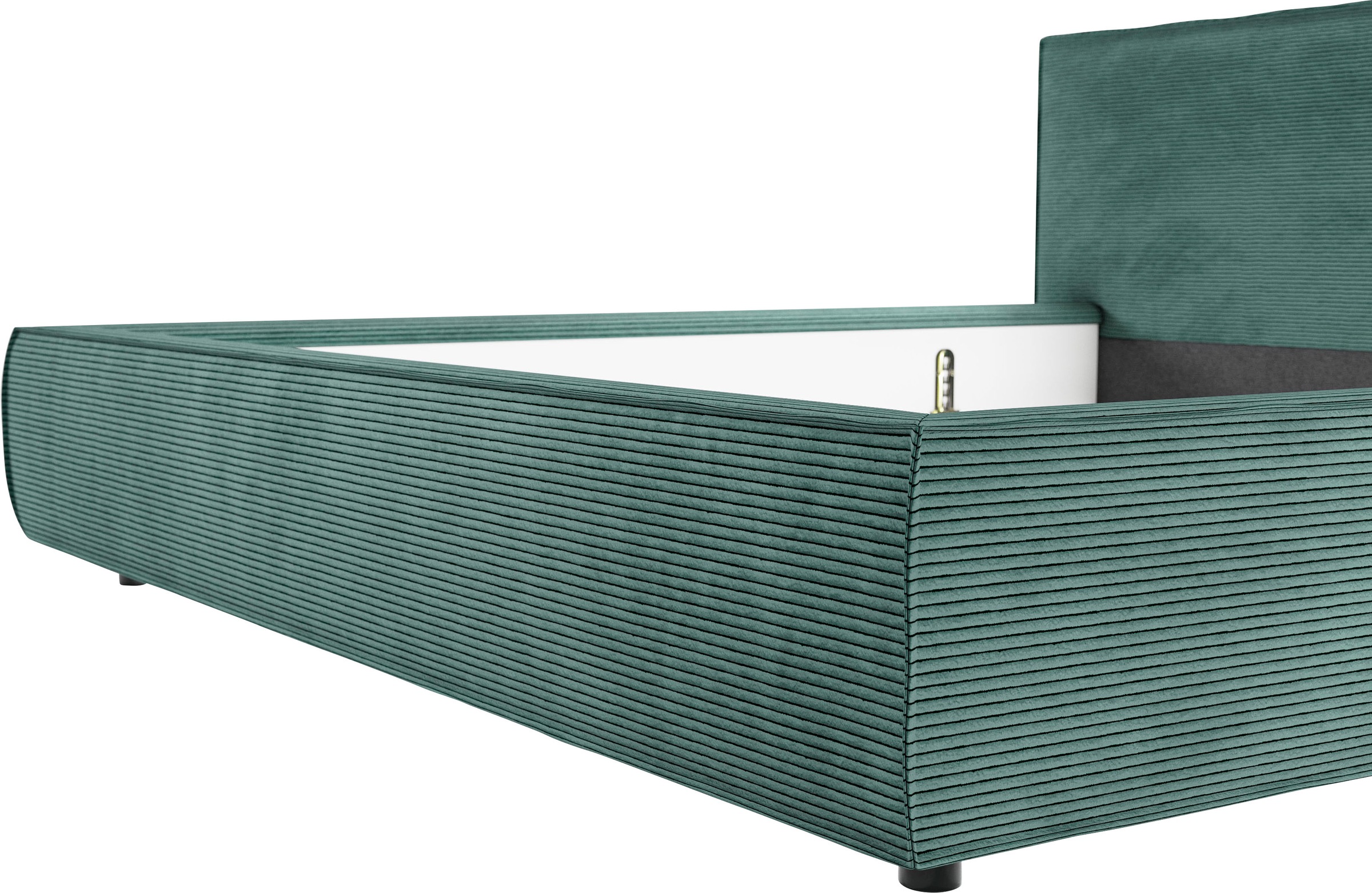 INOSIGN Polsterbett »Adrina mit Biesenoptik, Feincord und Luxus-Microfaser«, bis 280kg, auch in Überlänge 220 cm, 4 Breiten bis 200cm
