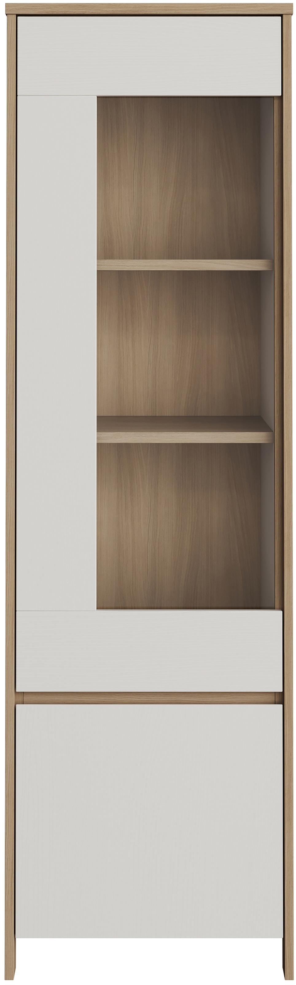 Home affaire Vitrine "Stranda, Hochschrank im Scandi-Style, moderne Glasvit günstig online kaufen