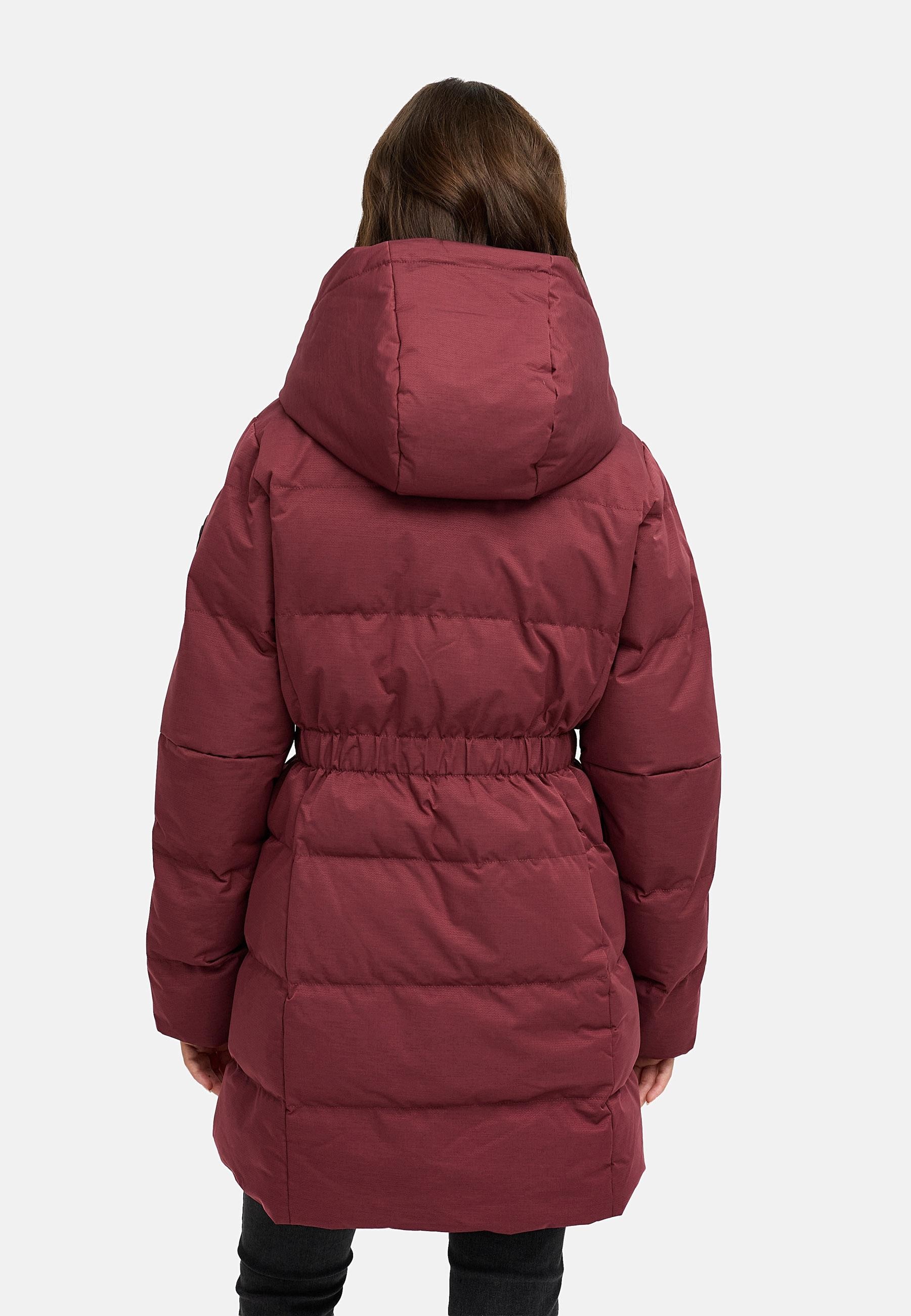 Ragwear Steppmantel »Niani YOUMODO«, Warmer Wintermantel mit hohem Kragen und Kapuze