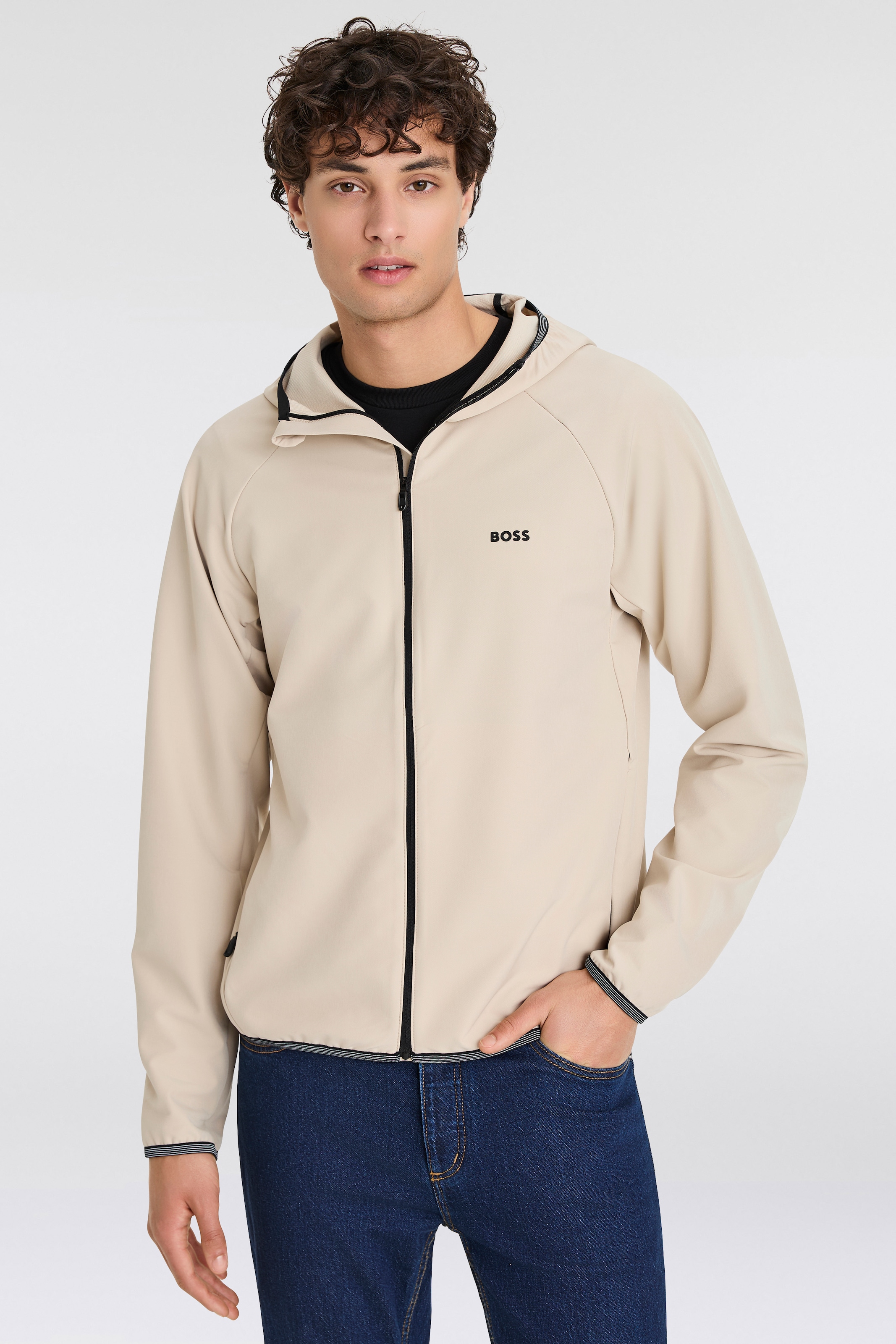 BOSS GREEN Funktionsjacke "L Commuter" mit Kapuze wasserabweisend Funktions günstig online kaufen