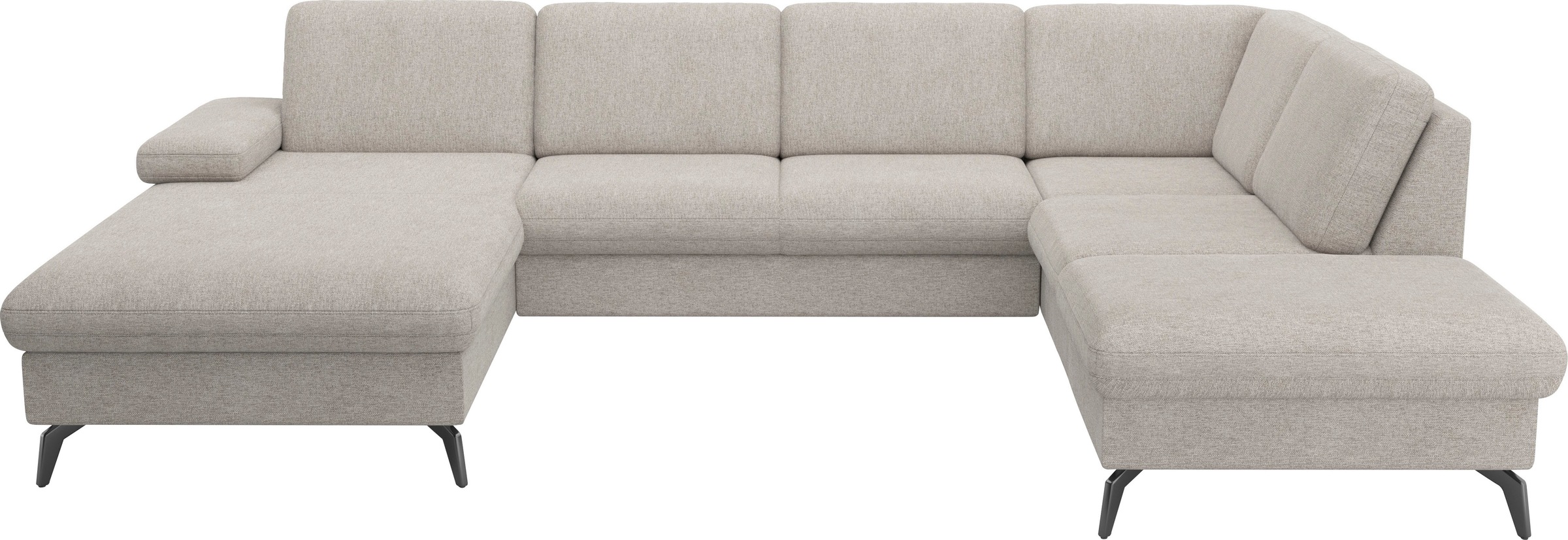 sit&more Wohnlandschaft »Morris Jubi U-Form«, inkl. Armteilfunktion und 1 Zierkissen, wahlweise mit Bettfunktion