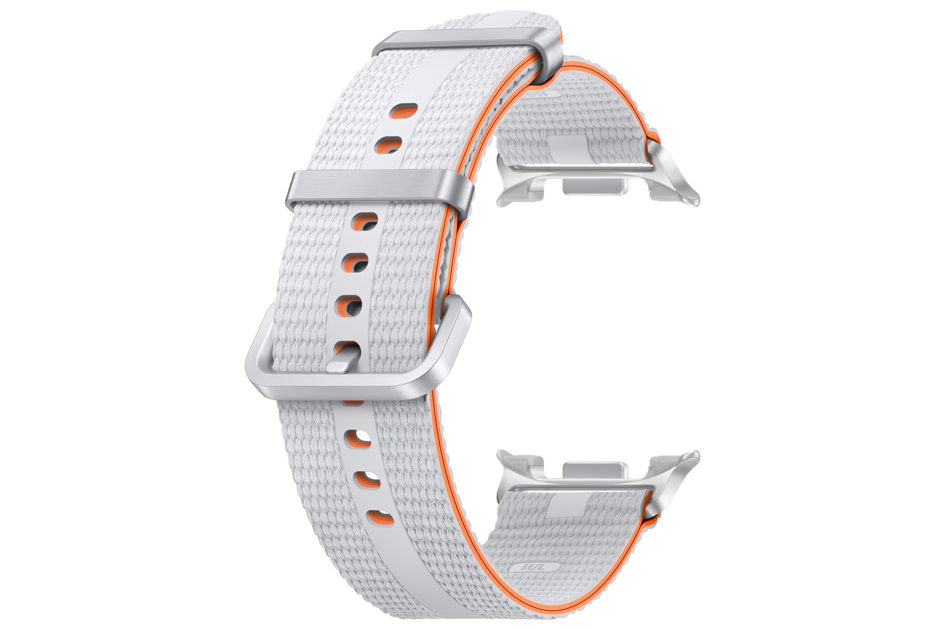 SAMSUNG Wechselarmband "Athleisure Band (Gr. M/L) für Samsung Galaxy Watch8 / Watch8 Classic", weiß, Uhrenarmbänder