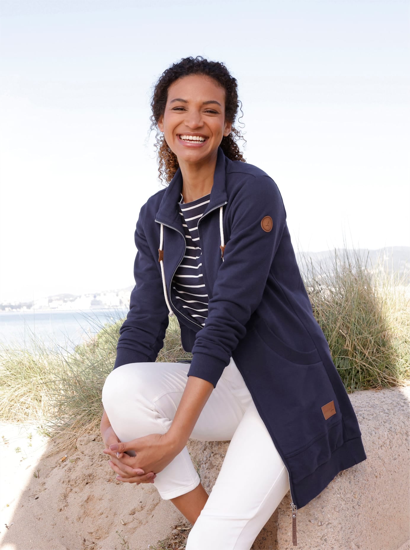 Casual Looks Shirtjacke »Sweatshirtjacke« 1
