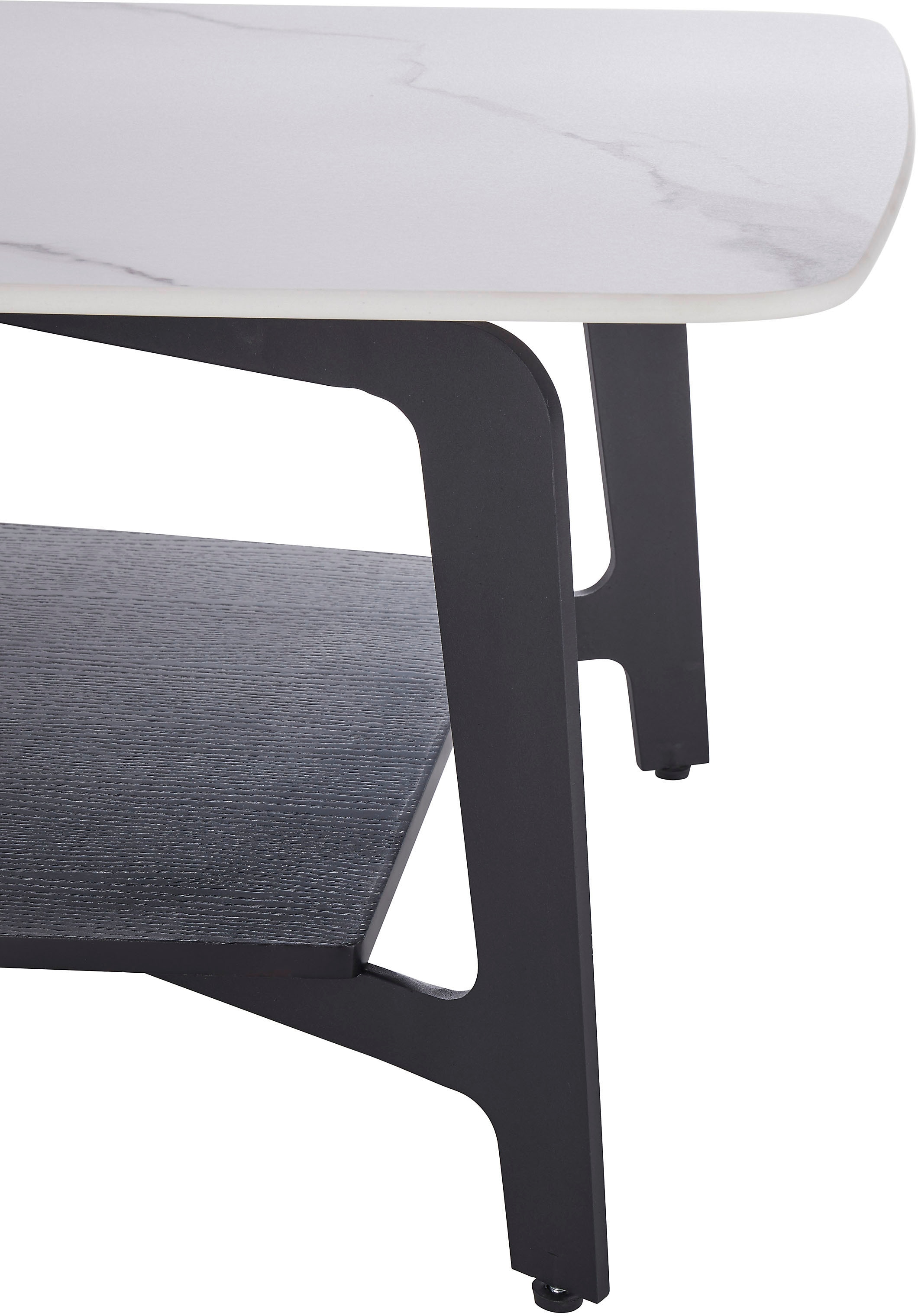 Stolkom Couchtisch »Isa«, 130 cm Keramik weiß marmoriert