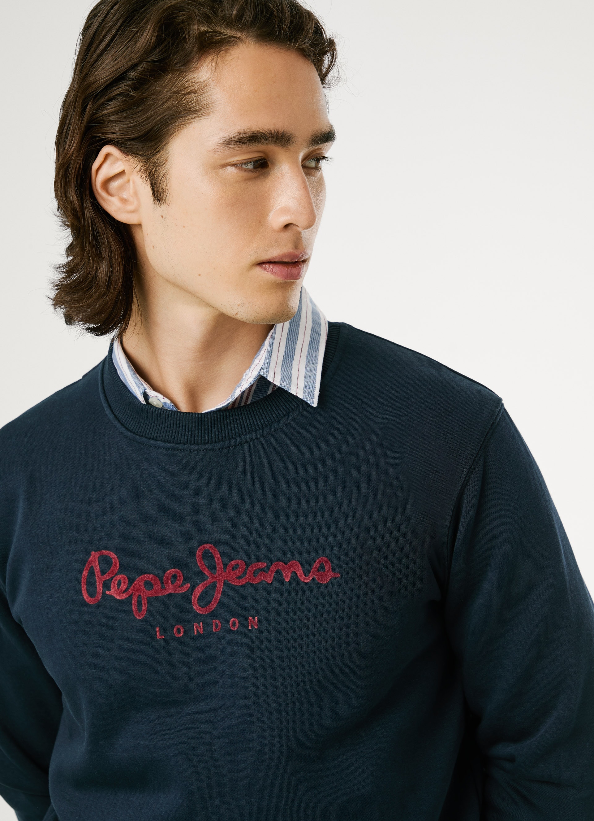 Pepe Jeans Sweatshirt »MACBETH PLAIN CREW«, Regular Fit mit Rundhals