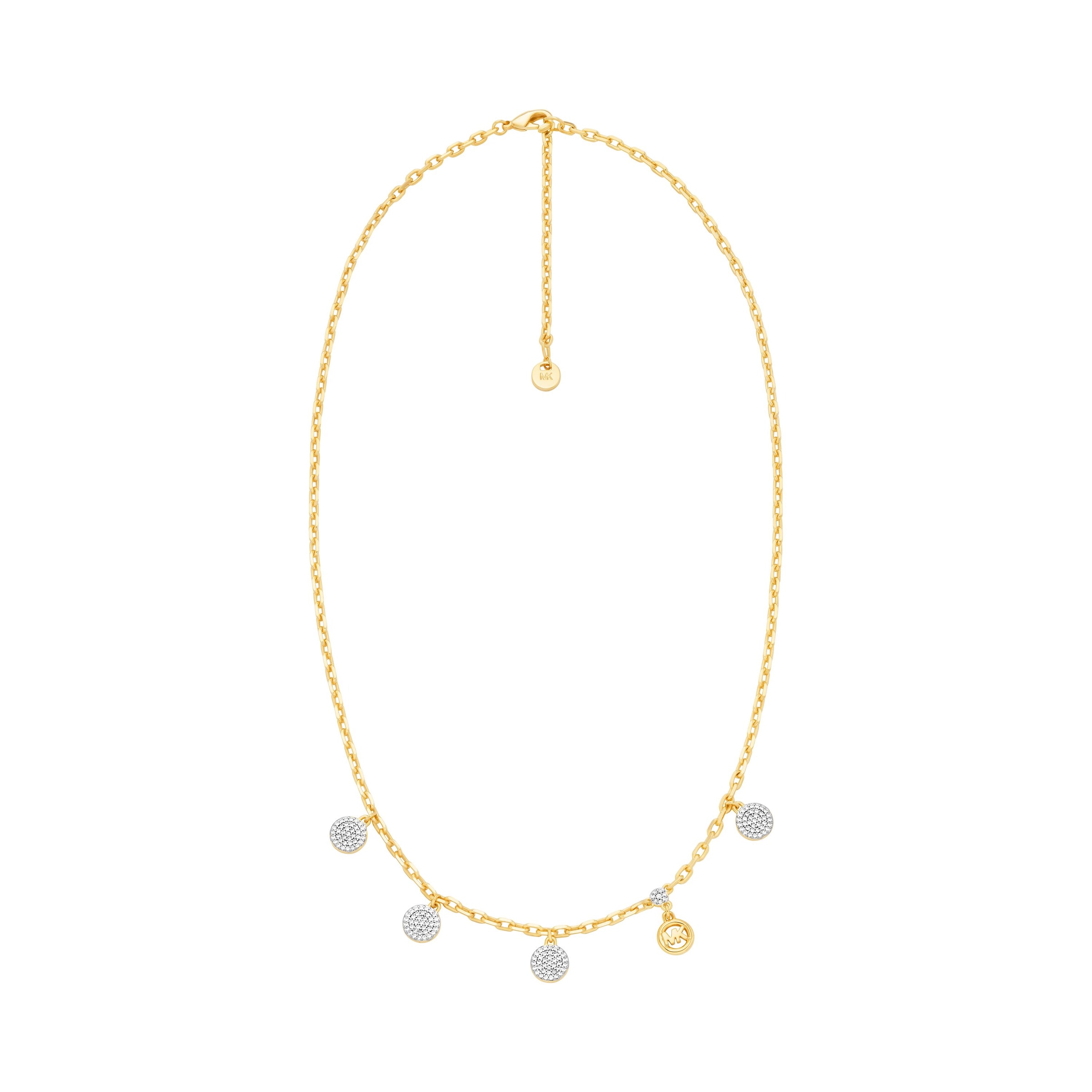 MICHAEL KORS Kette mit Anhänger »Schmuck Geschenk Metall Halsschmuck Halskette Premium« mit Zirkonia (synth.)