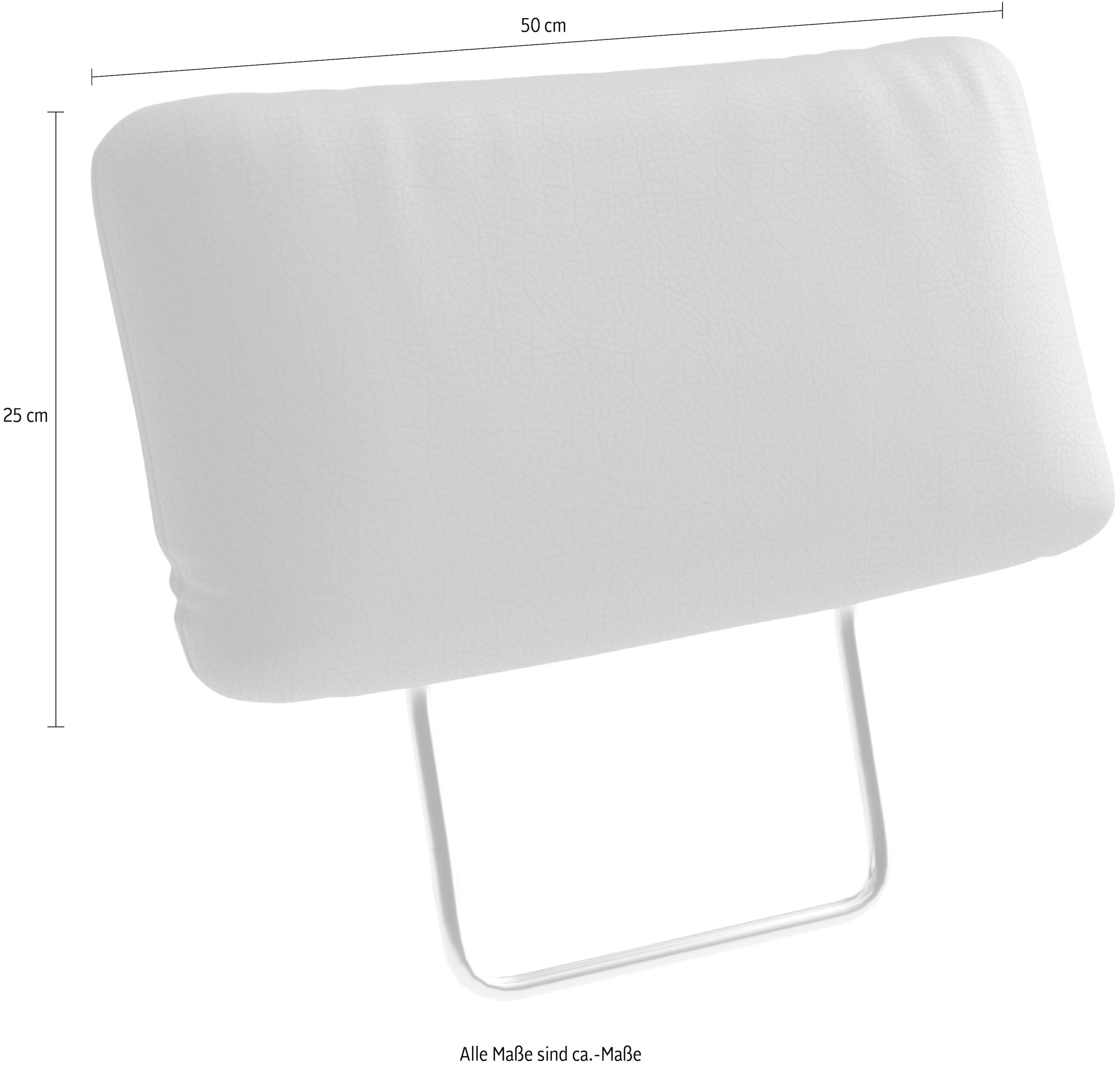 sit&more Sofa-Kopfstütze »Pamela, Leder, 2 Stück, B: 50 cm« verschiedene Farben