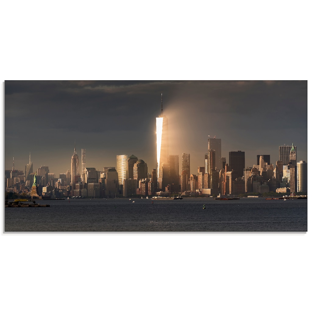 Artland Glasbild »New York Skyline I«, Amerika, (1 St.)