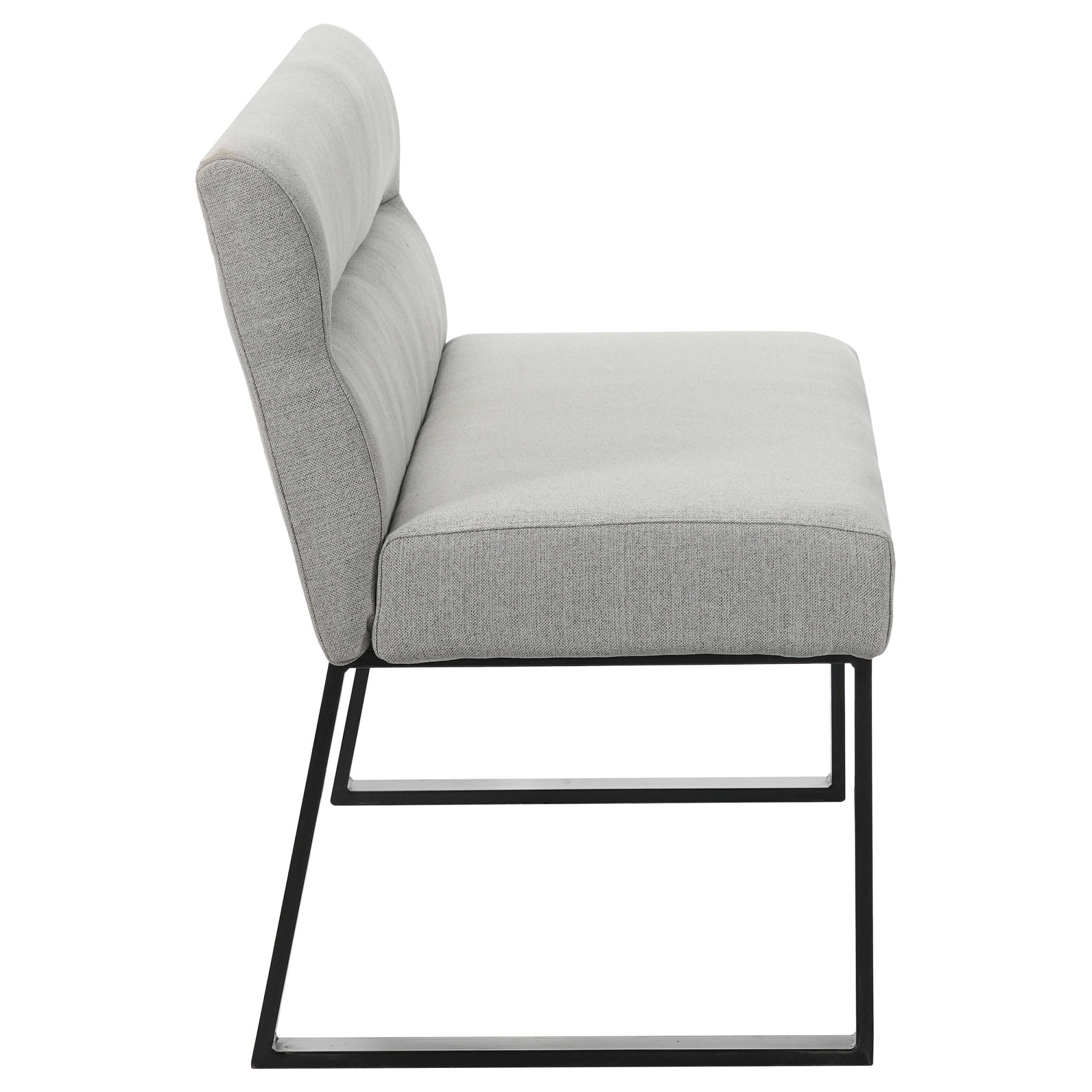 OTTO home Essbank »Ivanna« schwarze Metallbeine, pflegeleichtem Webstoff Bezug, Breite 140 cm