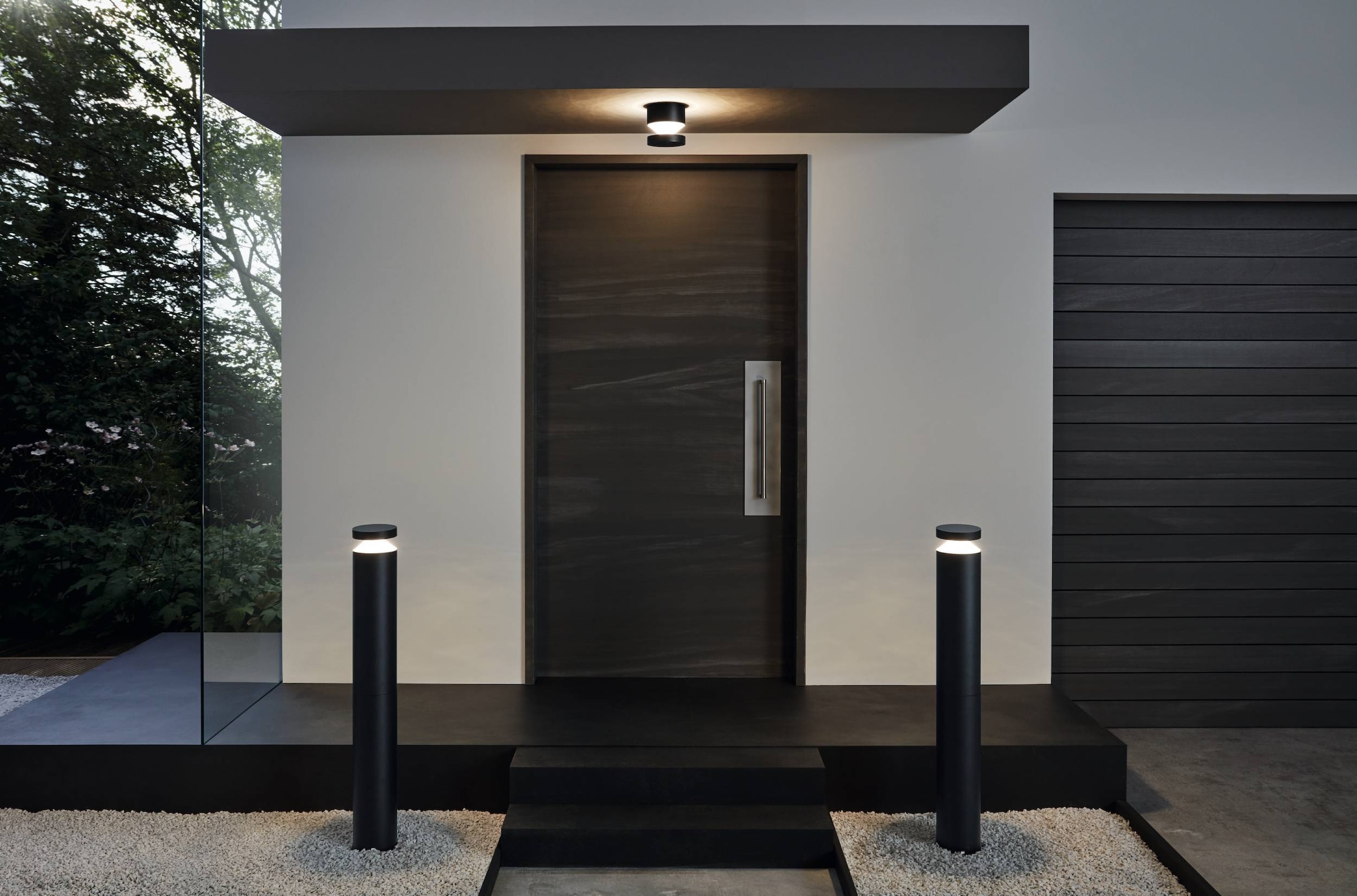 EGLO Wandleuchte »Melzo Außen-Wandlampe, Außenlampe aus Aluguss und Kunststoff, IP44« LED-Modul 1 Stk. Warmweiß