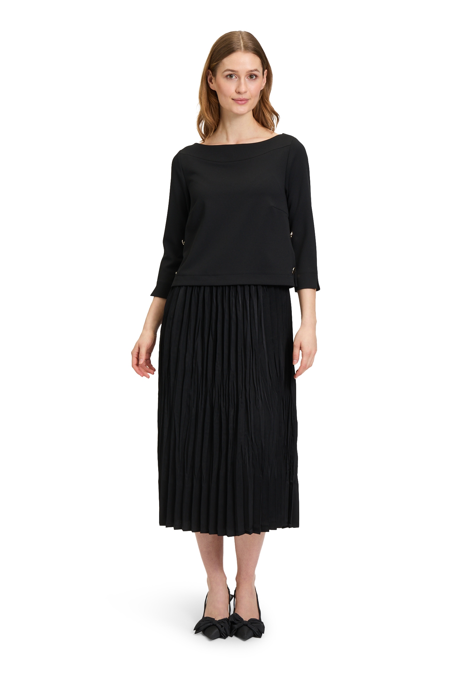 Betty Barclay Jerseykleid "Damen mit Plissee" Ohne Tasche Form günstig online kaufen