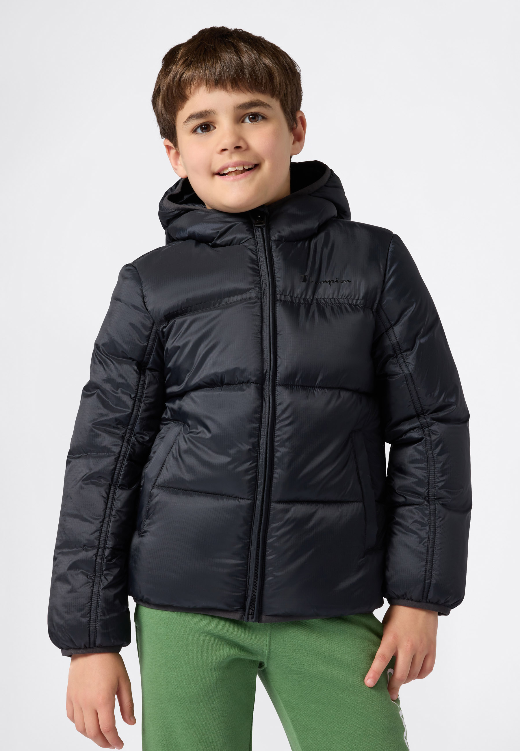Champion Steppjacke "Colorblock Outdoor Hooded Jacket" mit Kapuze mit Kapuze, wasser- und windabweisend, hüftbedeckende Länge