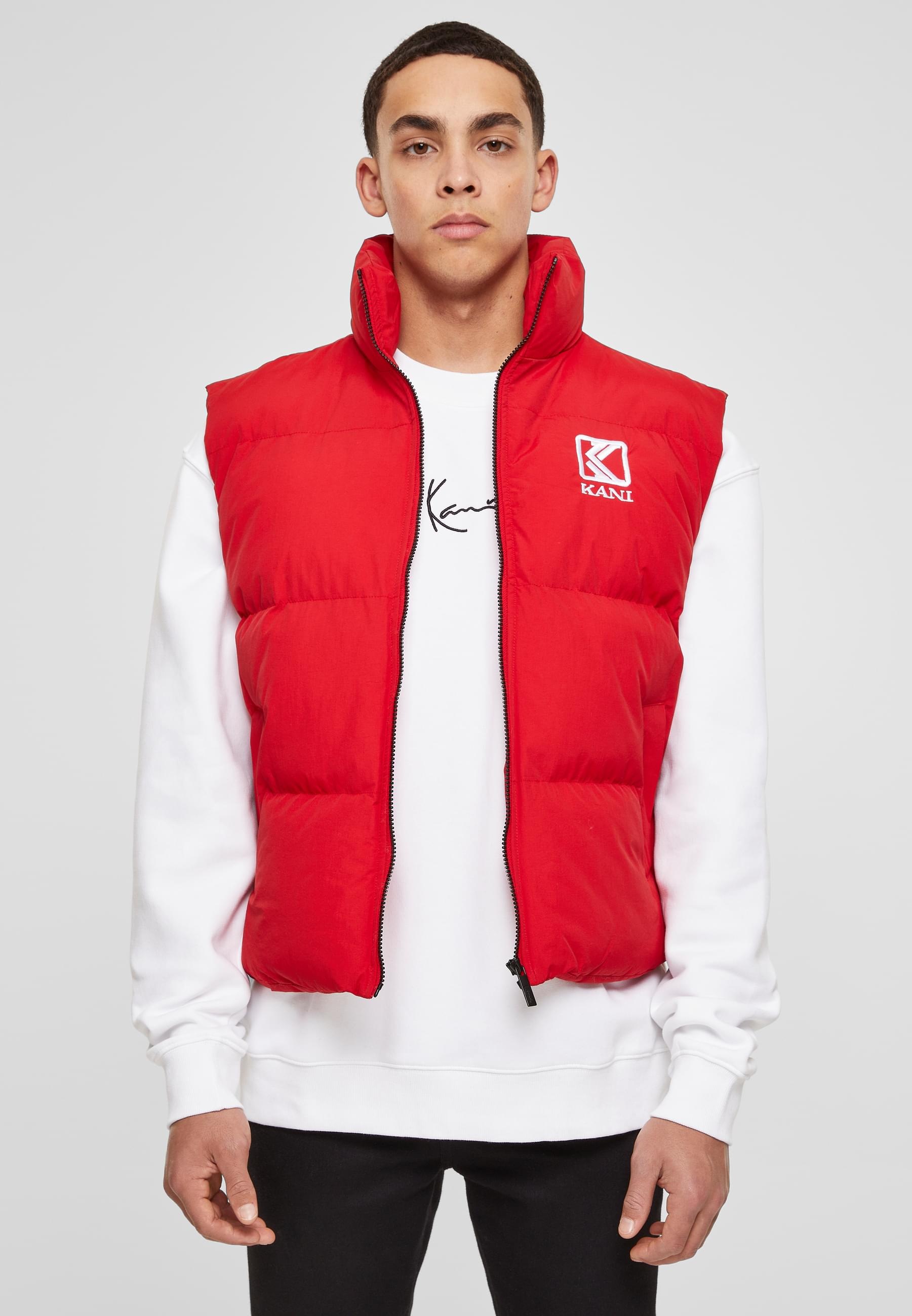 Karl Kani Jerseyweste »Karl Kani Herren KM224-054-1 KK OG Puffer Vest red«, (1 tlg.)