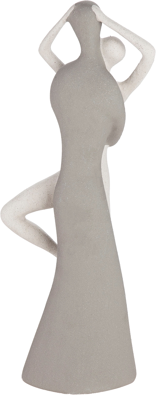 GILDE Skulptur »Figur Monroe weiß H. 45 cm« Frauenfigur abstrakter Stil sitzende Pose Wohnaccessoire