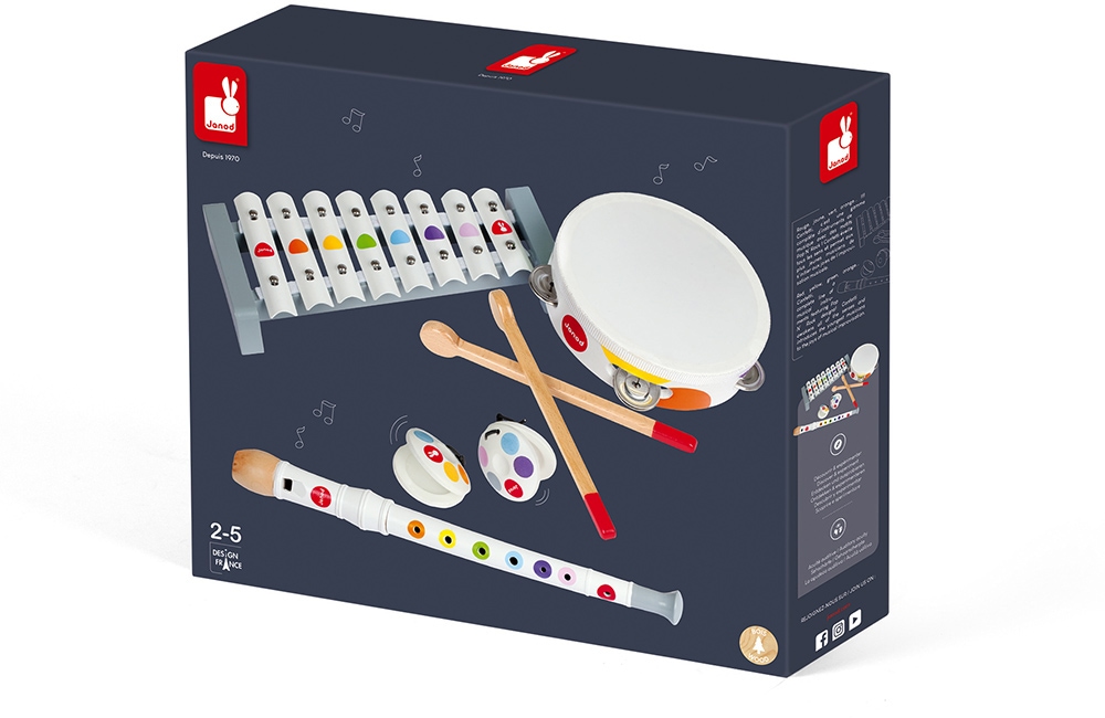 Janod Spielzeug-Musikinstrument »Konfetti«, (Set, 4 tlg.)