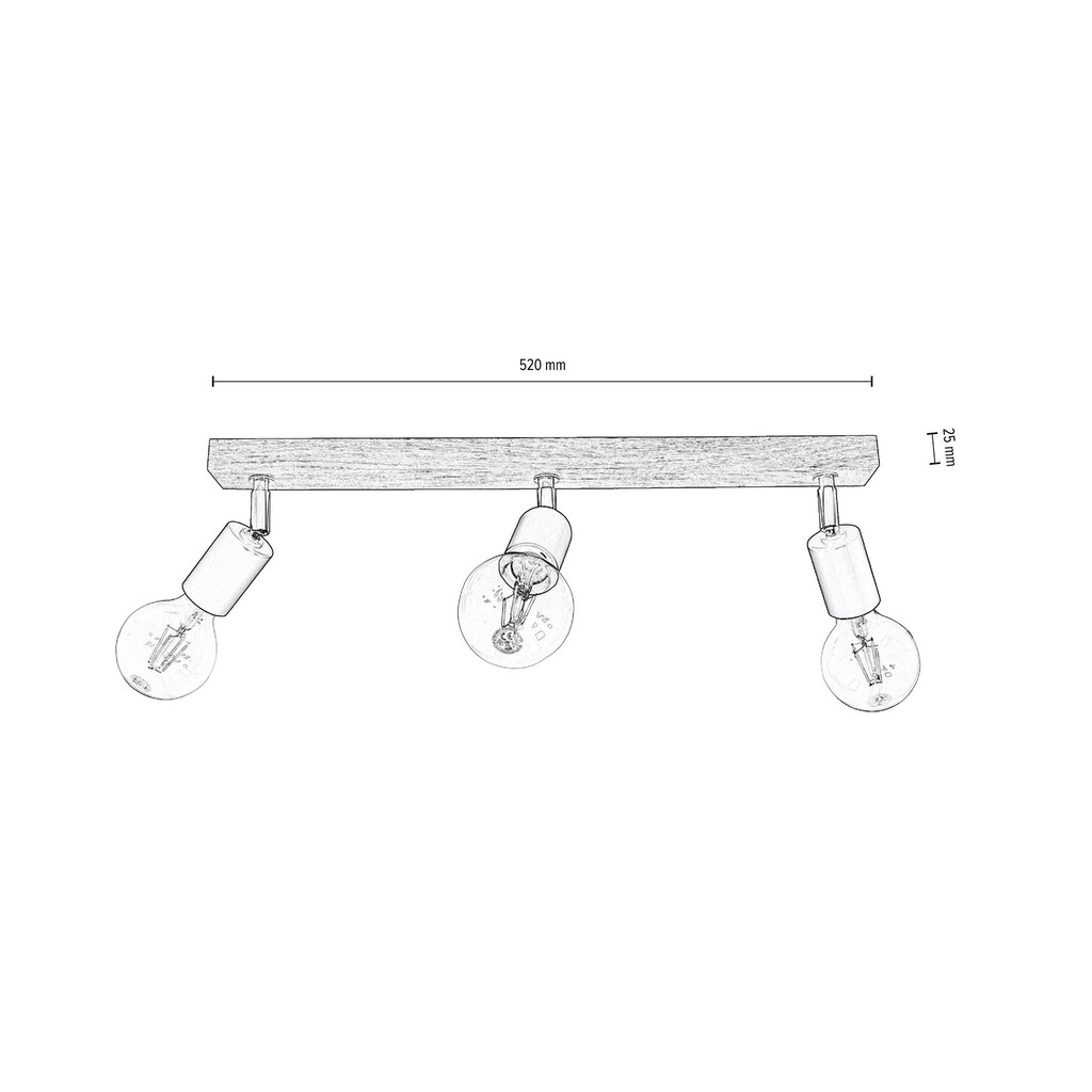 SPOT Light Deckenleuchte »ELMO«, 3 flammig-flammig