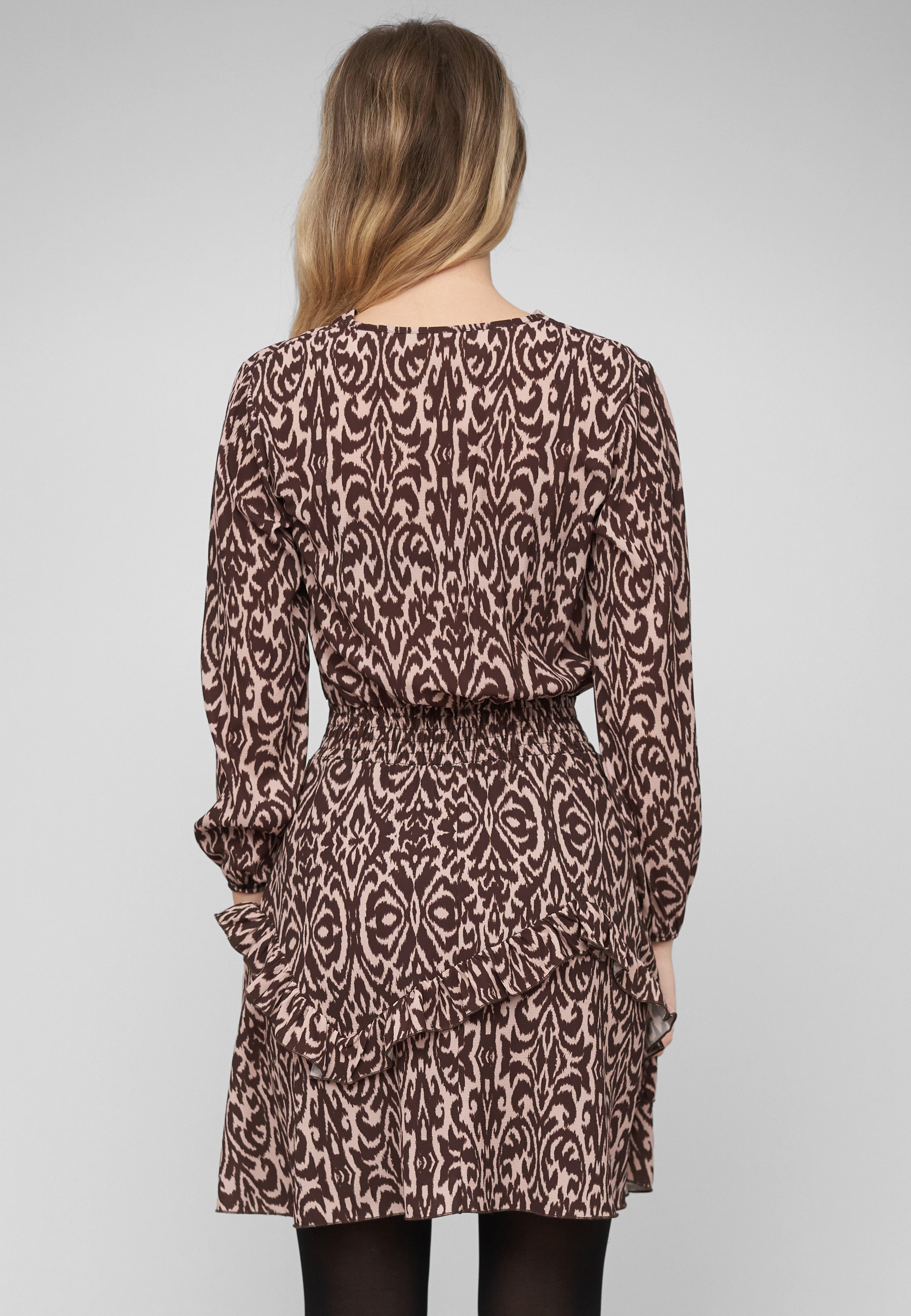CLOUD 5IVE A-Linien-Kleid »CLOUD 5IVE Longsleeve Dress with abstract print« 1 tlg.