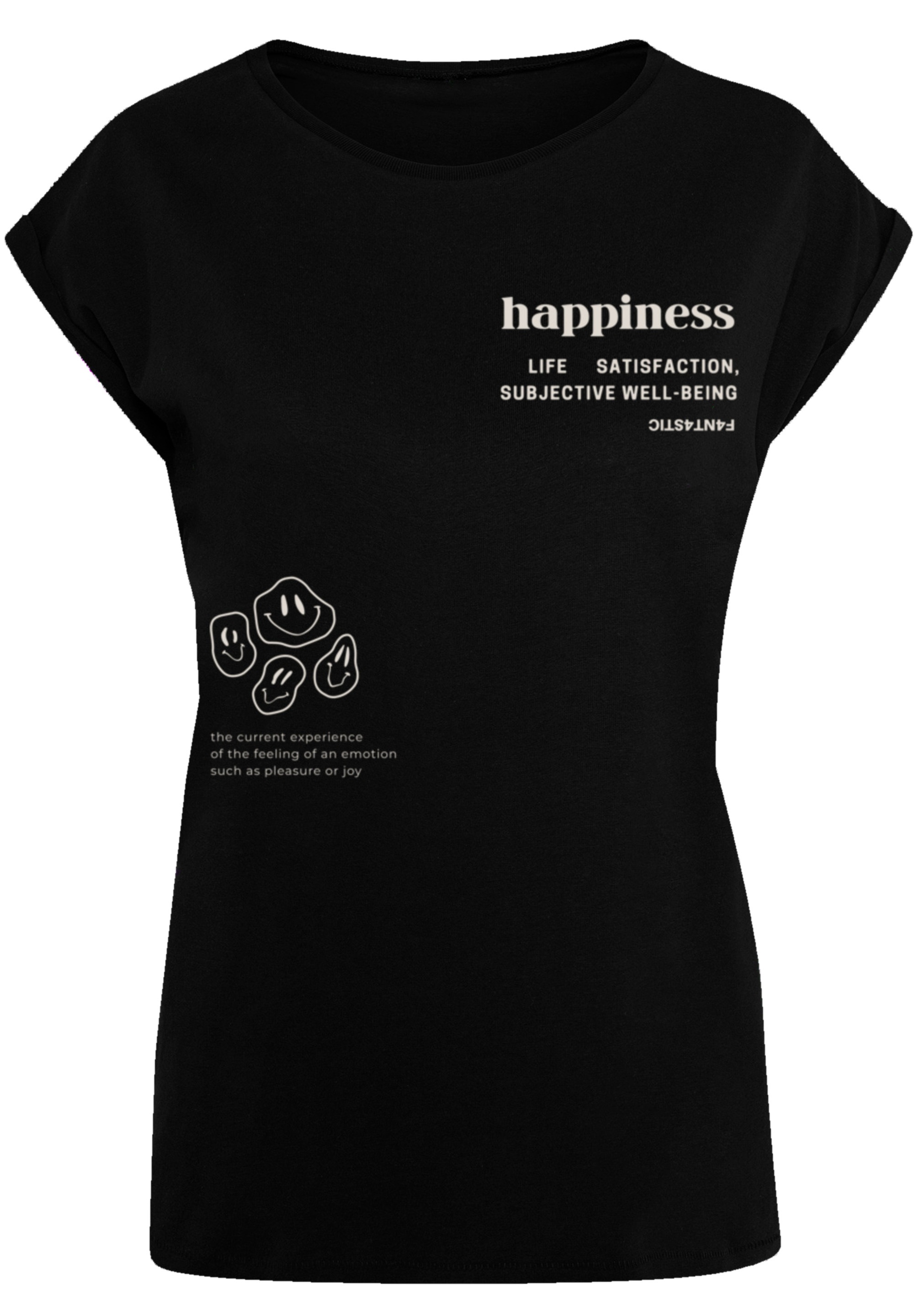 F4NT4STIC T-Shirt "PLUS SIZE happiness", Print