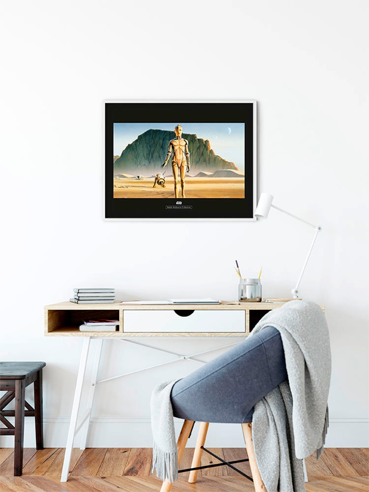 Komar Bild »Star Wars Classic RMQ Droids« Star Wars 1 Stk. tlg. Wandbild zur Dekoration im Kinderzimmer - ohne Rahmen