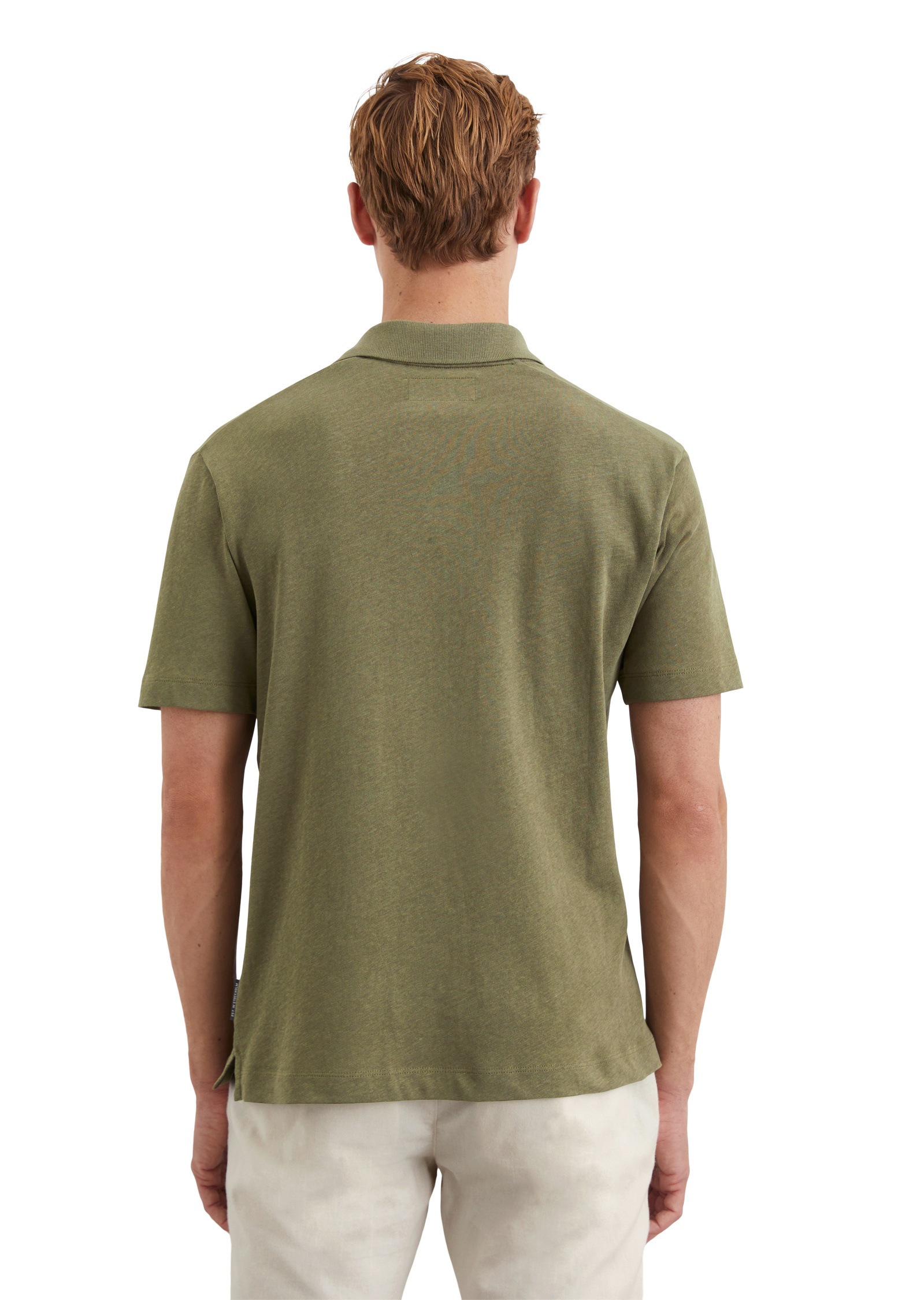 Marc O'Polo Poloshirt »aus Bio-Baumwolle und Leinen«