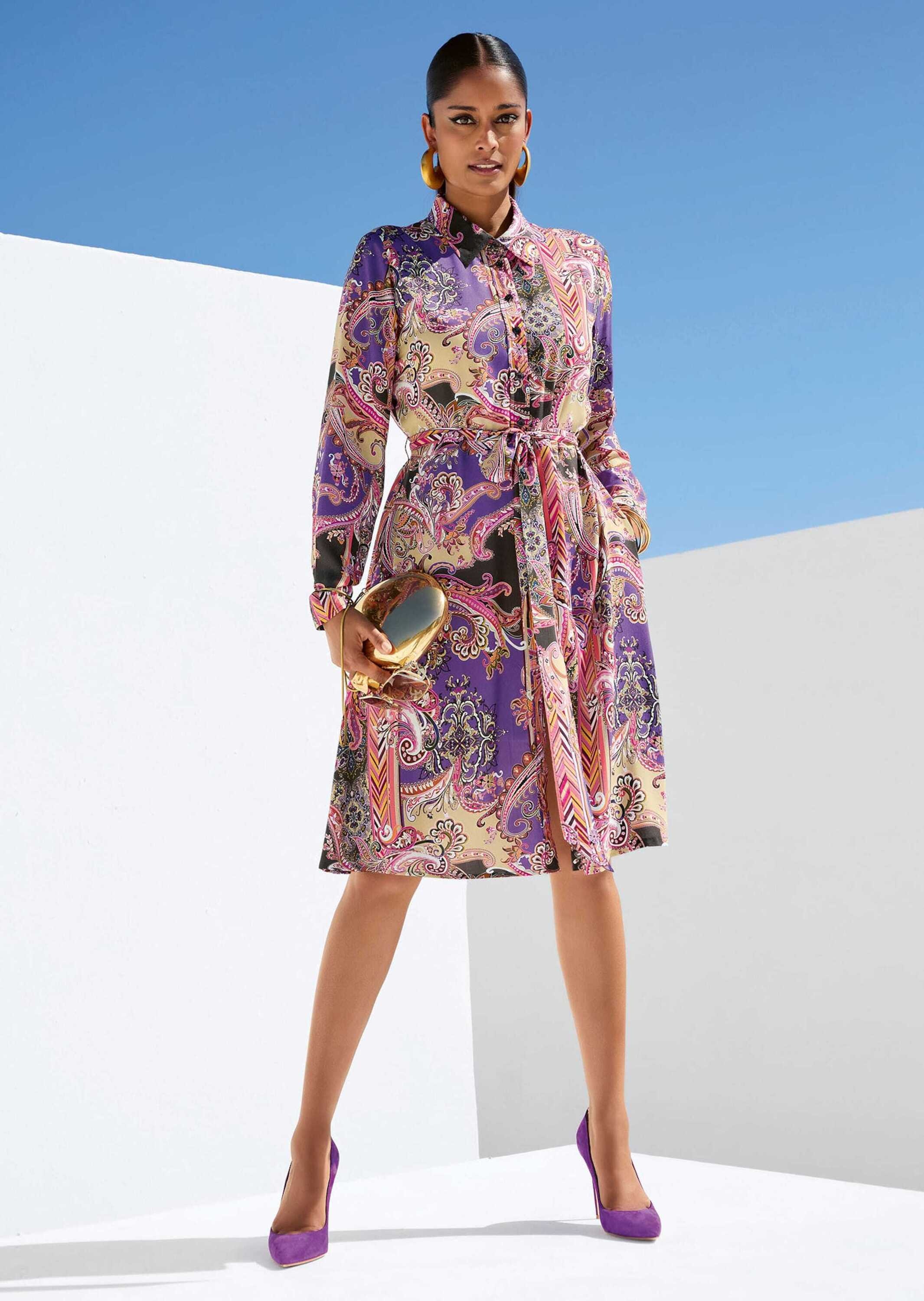 MADELEINE Sommerkleid »Kleid Schwungvolles Sommerkleid mit Unikat-Print«