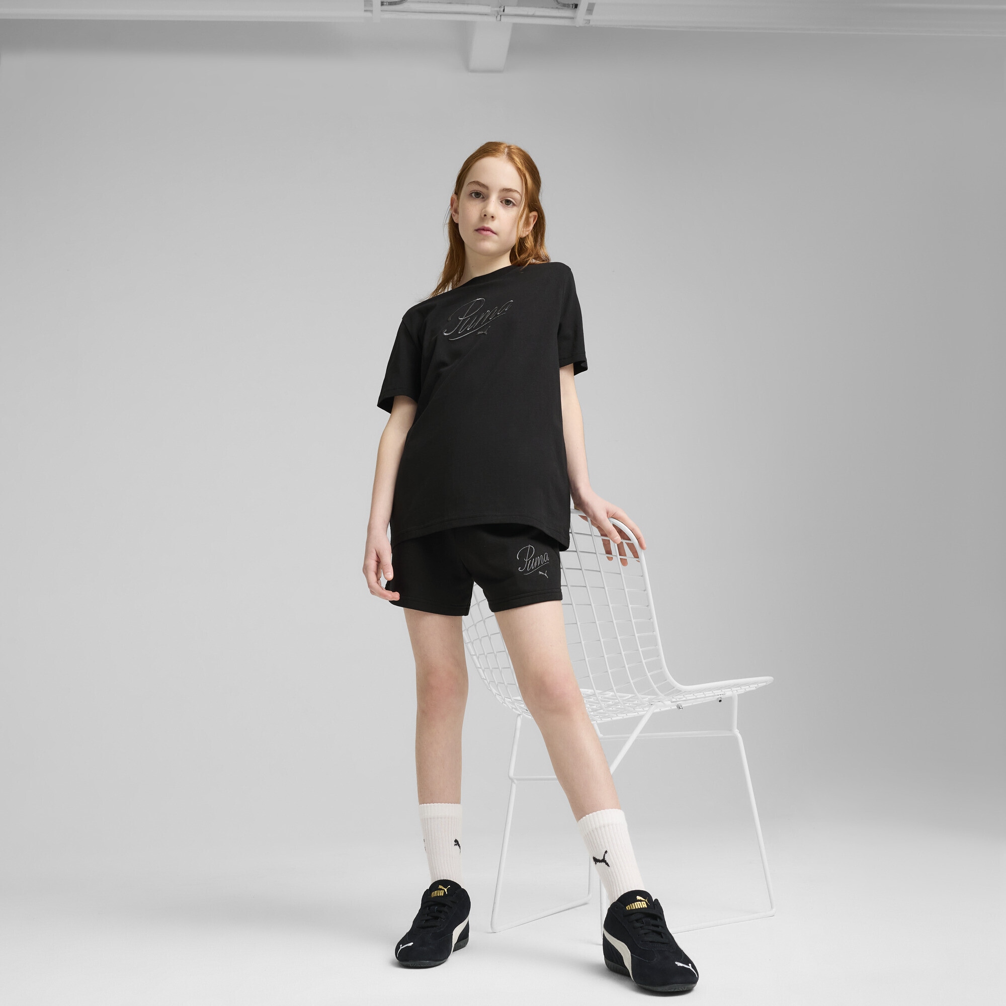 PUMA T-Shirt »Essentials Script T-Shirt Mädchen«