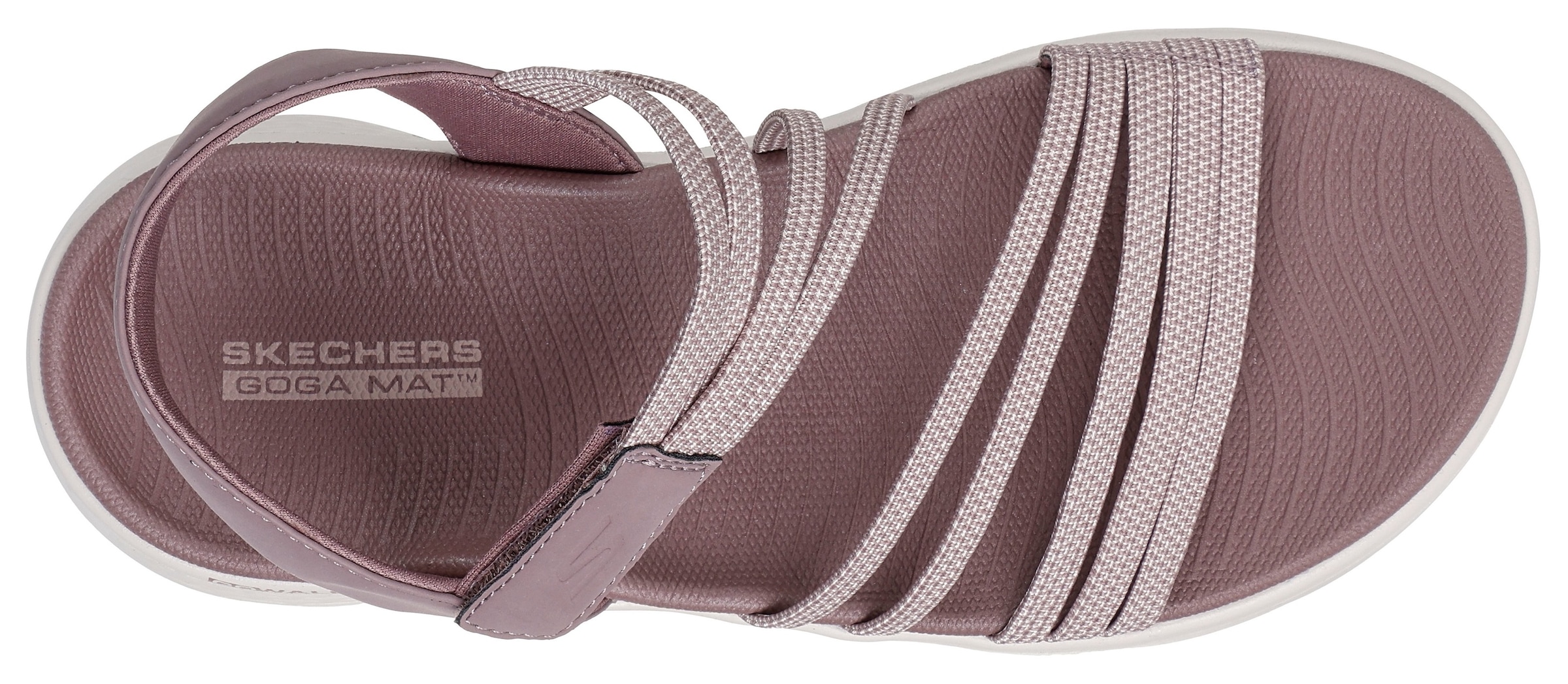 Skechers Sandale »GO WALK FLEX SANDAL«, Schlupfschuh, Sommerschuh, Plateausandale mit Goga Mat Fußbett
