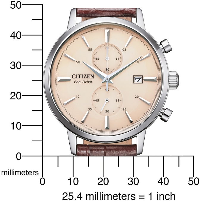 Citizen Chronograph »CA7061-26X«, Armbanduhr, Herrenuhr, Solar, Stoppfunktion, Lederarmband