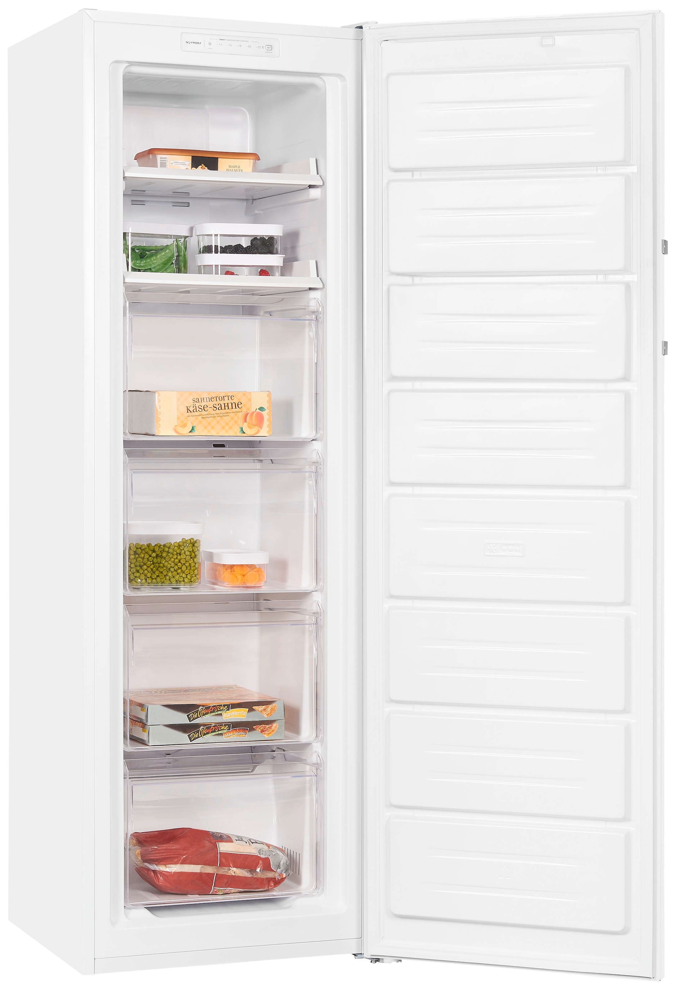 exquisit Gefrierschrank »GS271--H-O40E weiss«, 171 cm hoch, 54 cm breit, Digitale Kontrolle
