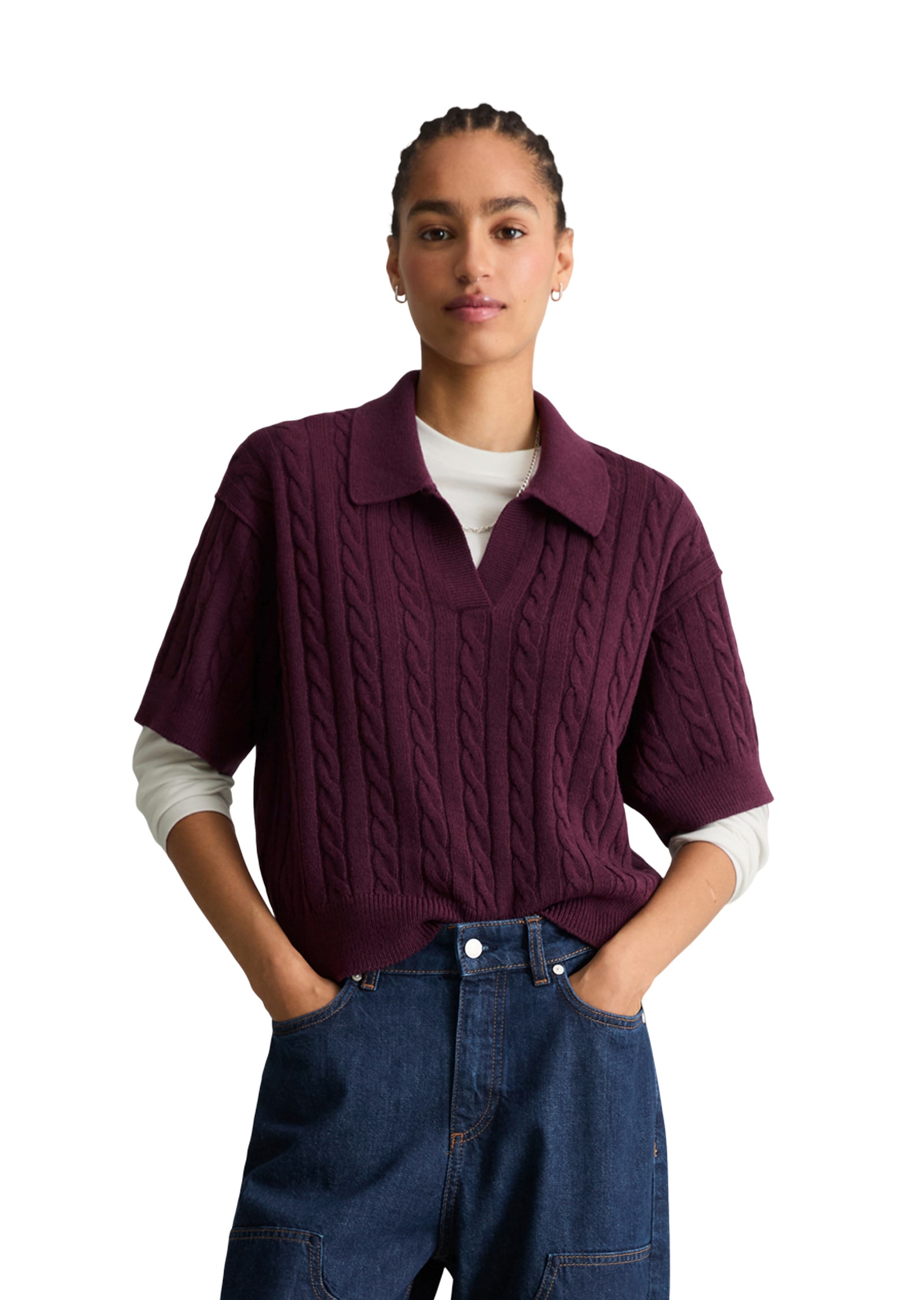 Marc O'Polo DENIM Poloshirt »aus softem Schurwolle-Mix«