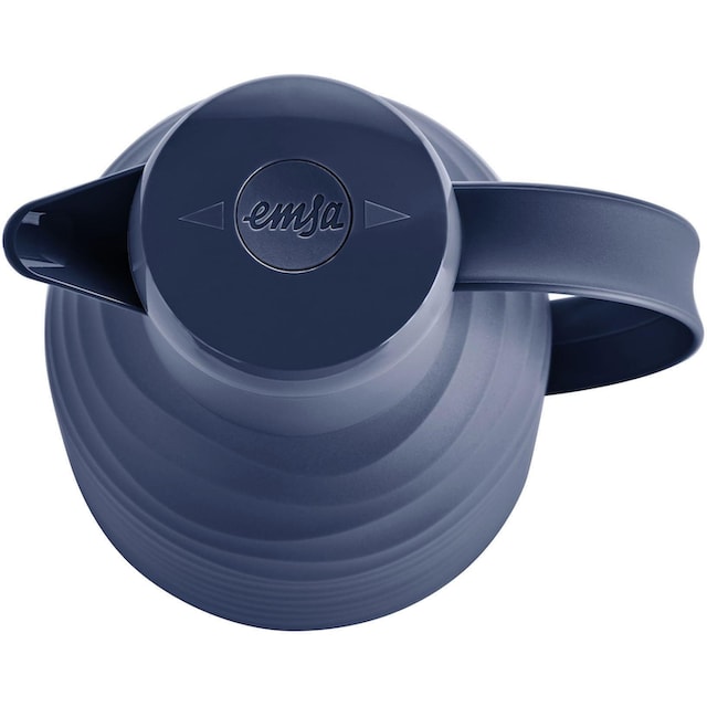 Emsa Isolierkanne »Samba Wave«, 1 l, Made in Germany, 12h warm/24h kalt,  Quick-Press-Deckel, Glaskolben kaufen | BAUR