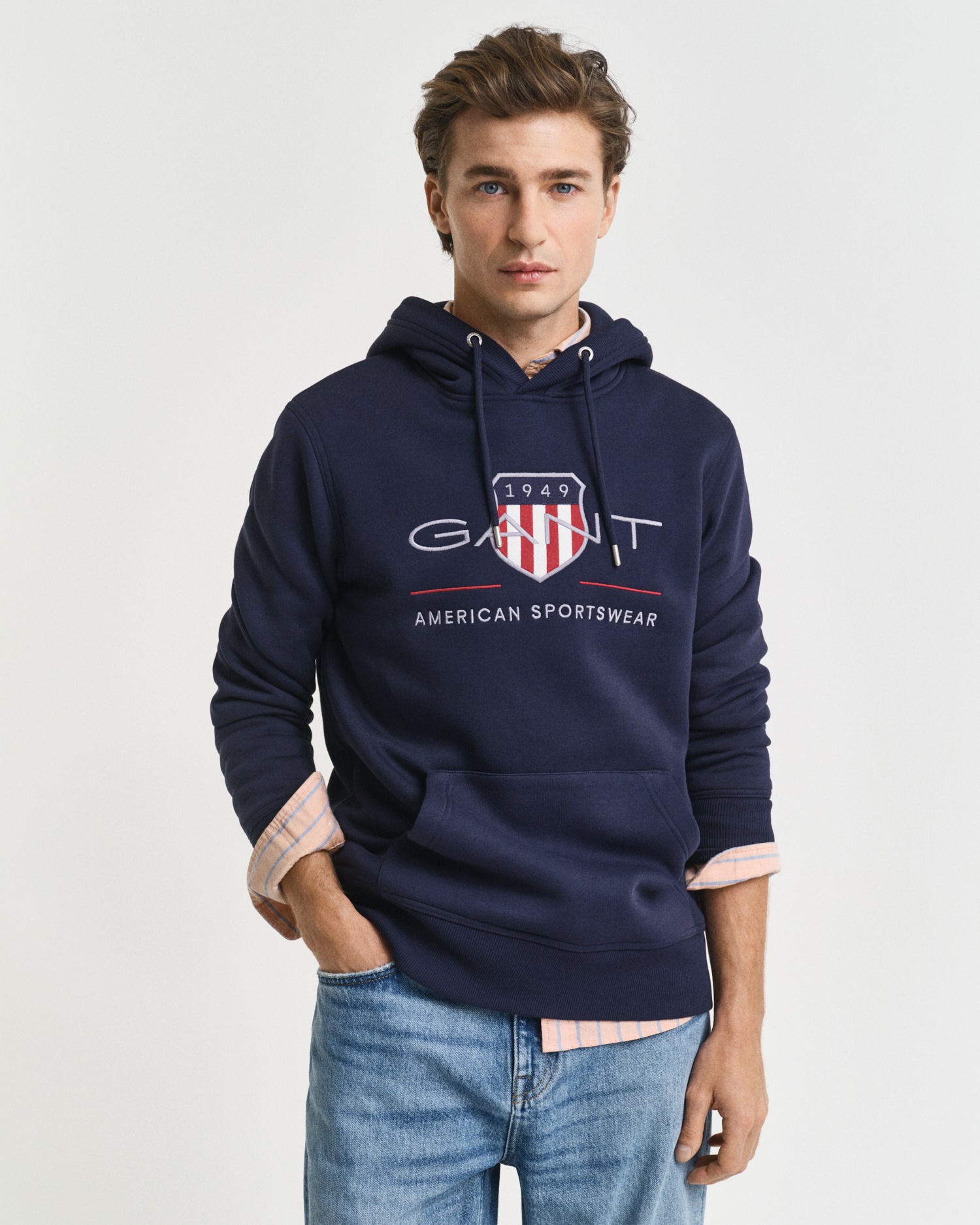 Gant Hoodie "REG ARCHIVE SHIELD HOODIE", mit modischer Logostickerei auf de günstig online kaufen