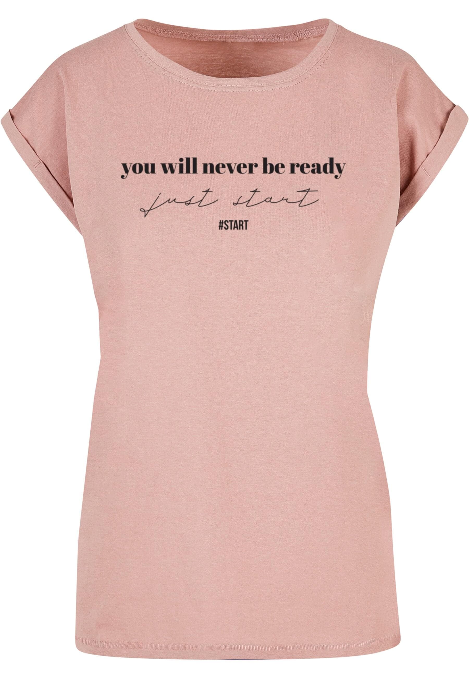 Merchcode T-Shirt "Merchcode Damen Ladies Just Start T-Shirt", (1 tlg.) günstig online kaufen