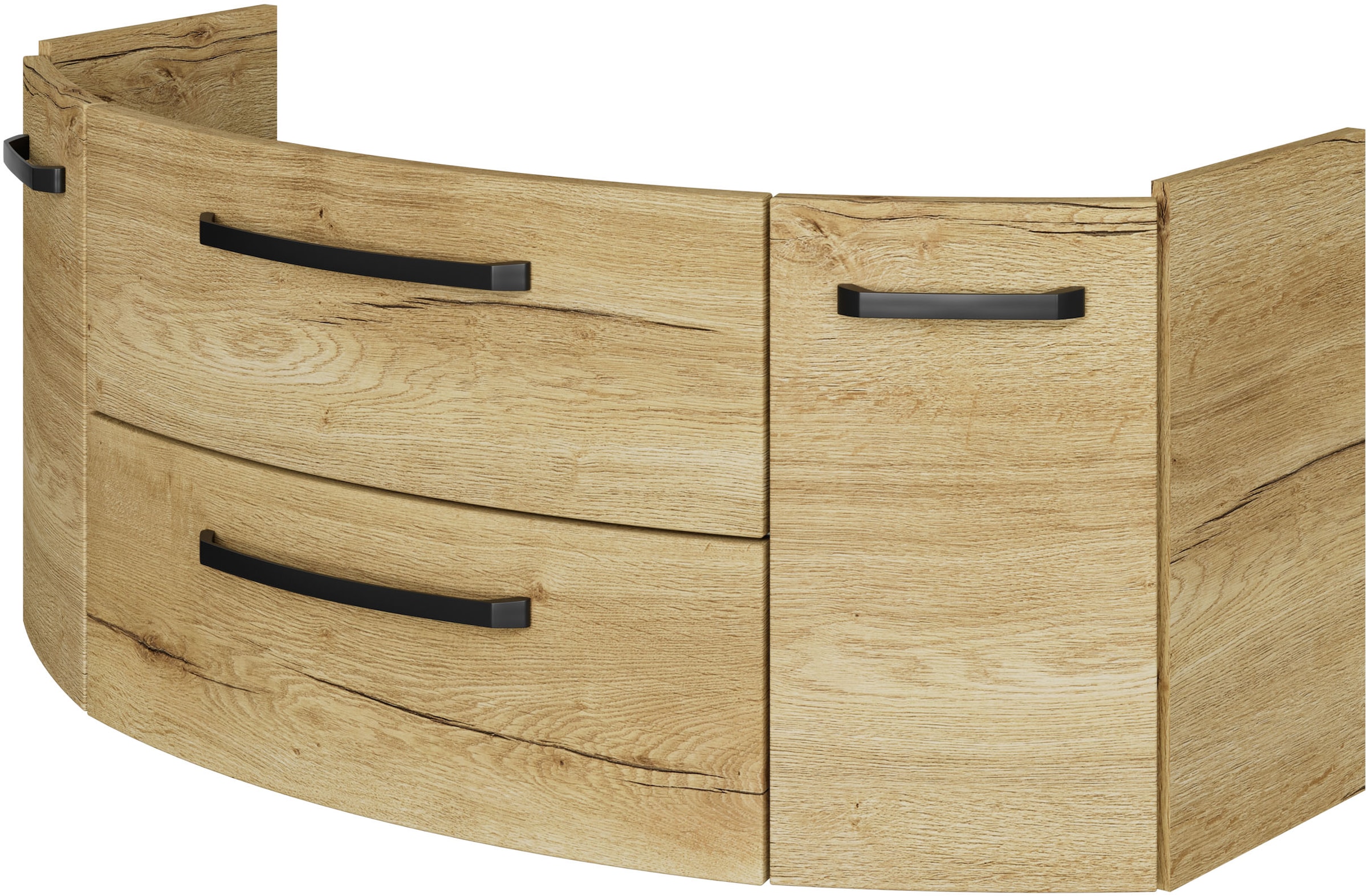Saphir Badmöbel-Set »Serie 4010 2-teilig Keramik-Waschtisch mit LED-Spiegelschrank«, (Set), Badezimmer Set 122 cm breit, inkl. Türdämpfer, 5 Türen, 2 Schubladen