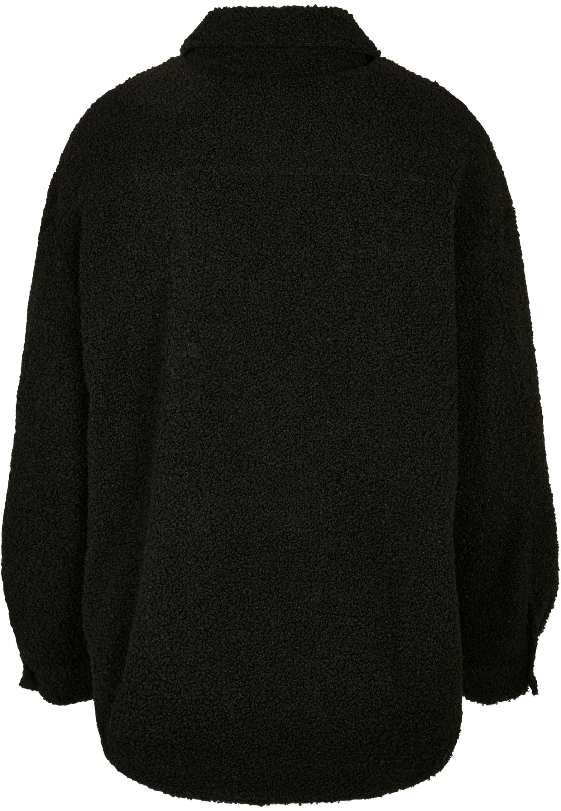 URBAN CLASSICS Langarmhemd »Urban Classics Damen Ladies Sherpa Overshirt«, (1 tlg.)