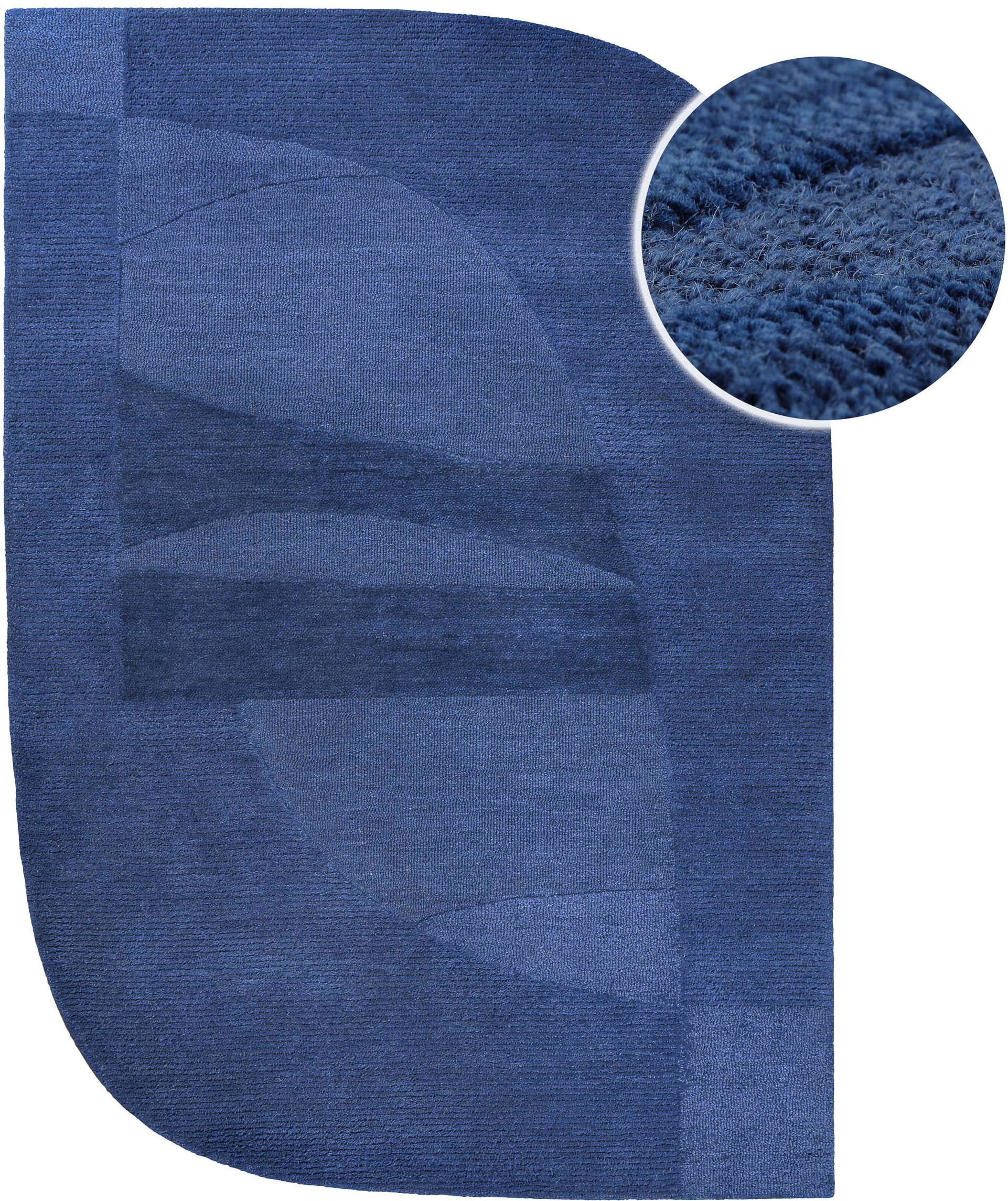 Wecon home Teppich "Dodo" rechteckig 10 mm Höhe Wollteppich, asymmetrisch, günstig online kaufen