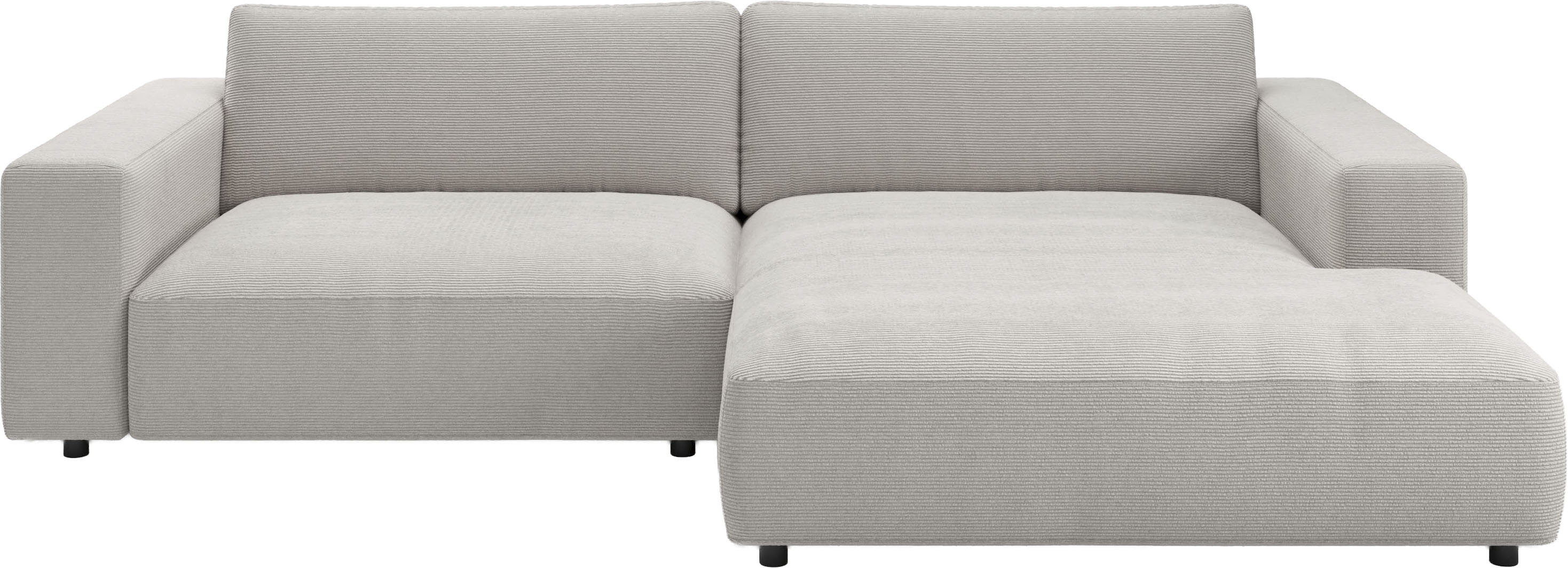 Musterring Ecksofa "MR LUCIA, Charakterstarker Lounge-Komfort von Musterring" XXL-Longchair, erstklassige Kammerkissen & zeitloser Look