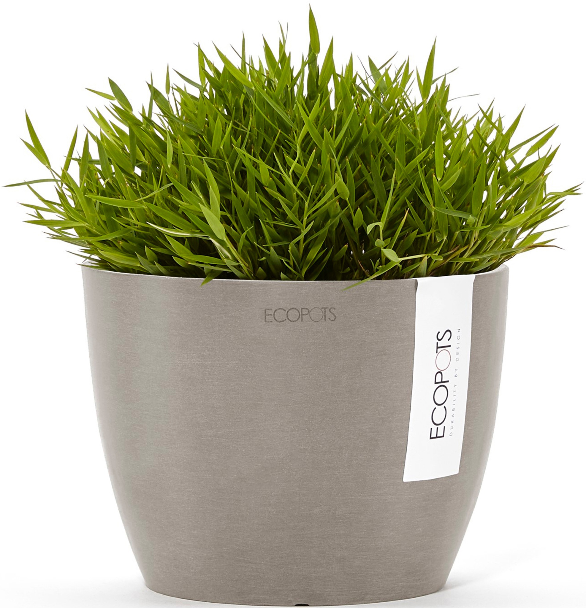 ECOPOTS Blumentopf »Stockholm Mini 16 Taupe«, für innen und außen: frostsicher, bruchsicher und lichtbeständig