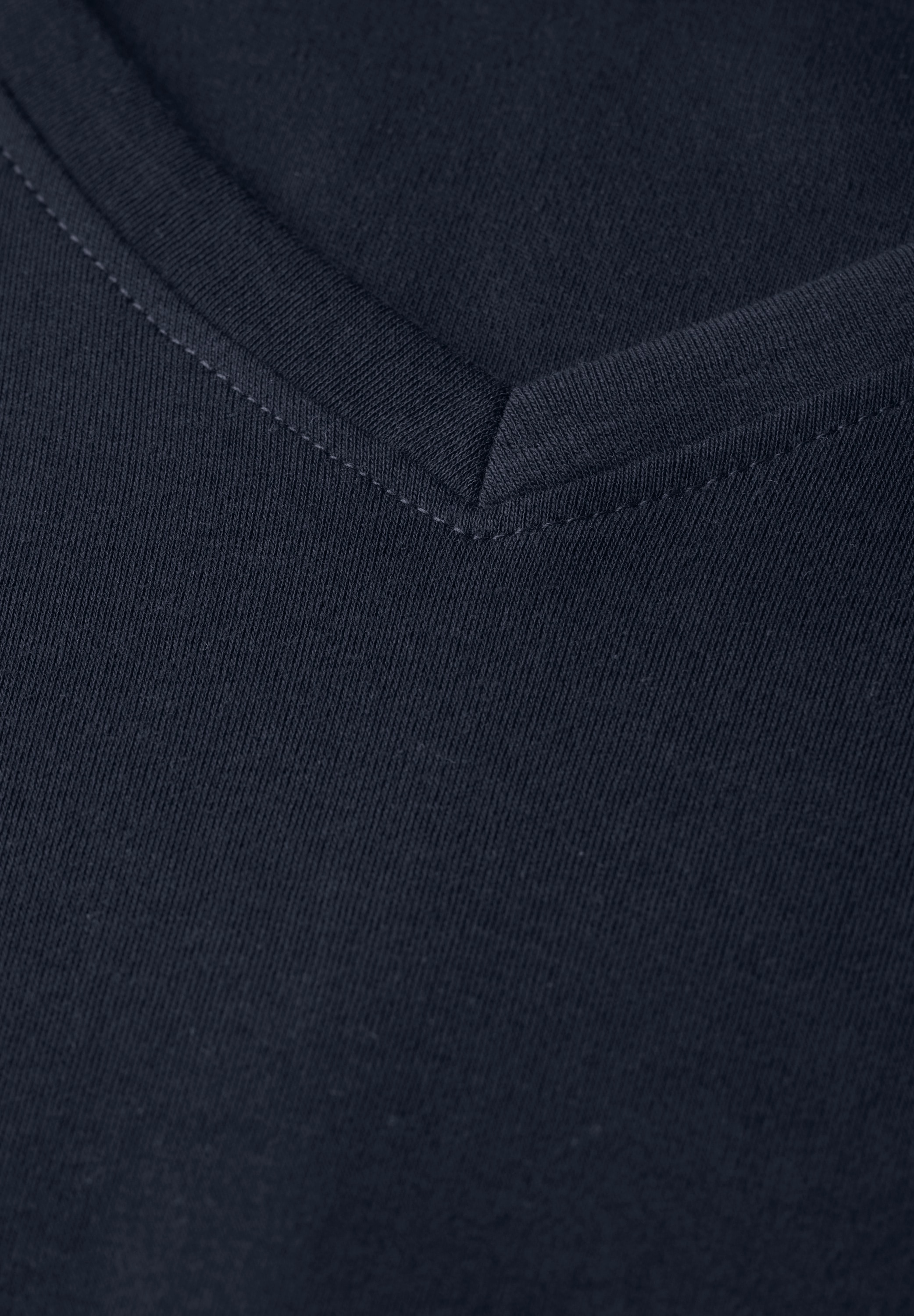 STREET ONE V-Shirt, aus reiner Baumwolle